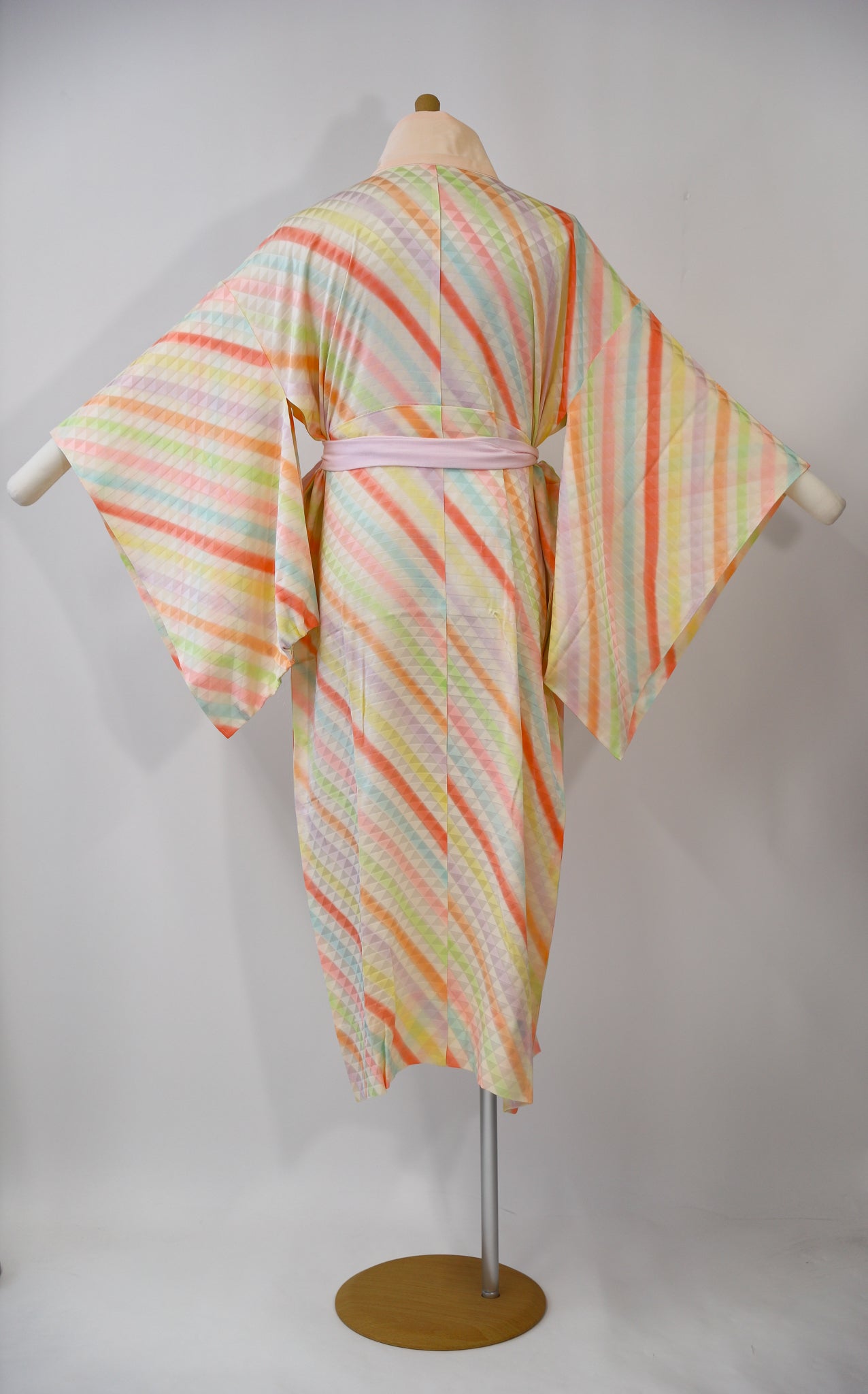 女性カラフル襦袢 シルク リユース◆twj532