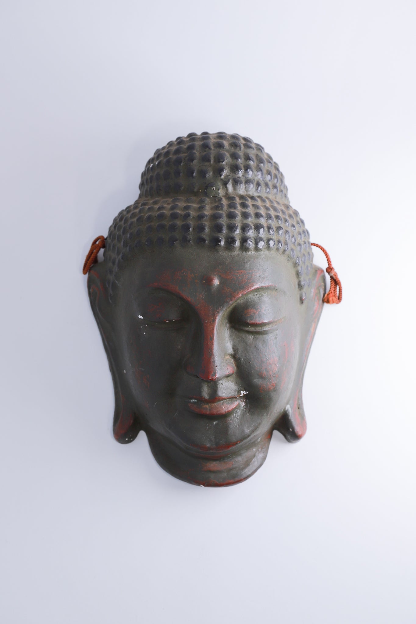 Great Buddha Mask Interior Decoration Antique Item◆tko533