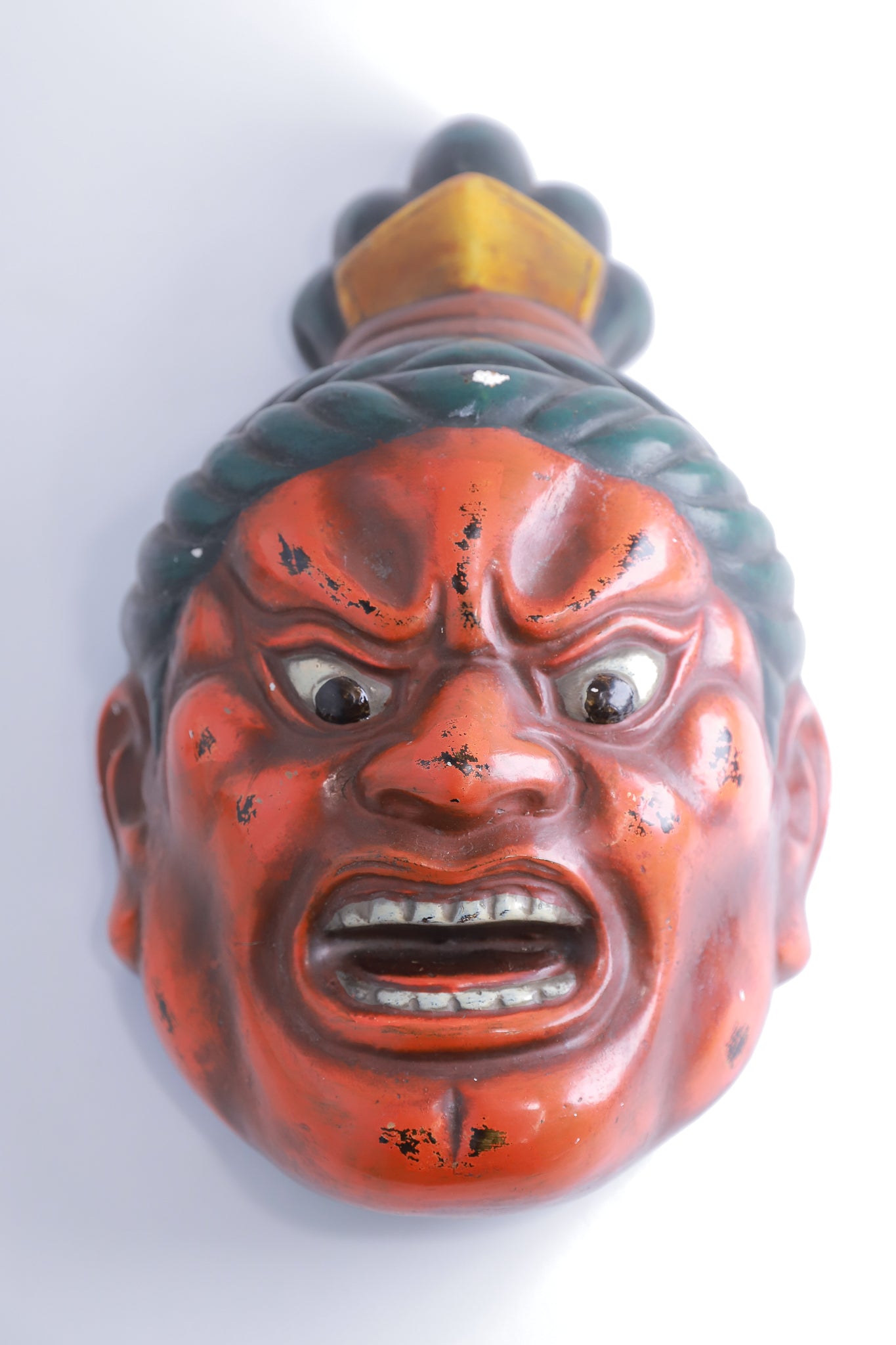 お面 金剛力士像 仁王像 乾漆 壁掛け インテリア◆tko534