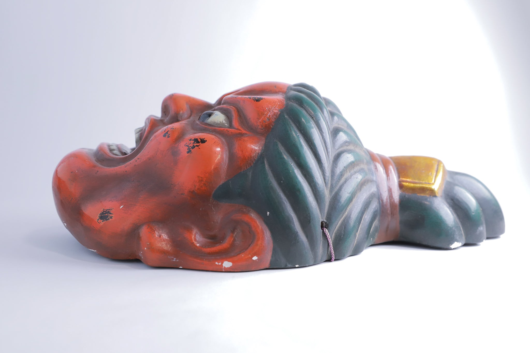 お面 金剛力士像 仁王像 乾漆 壁掛け インテリア◆tko534