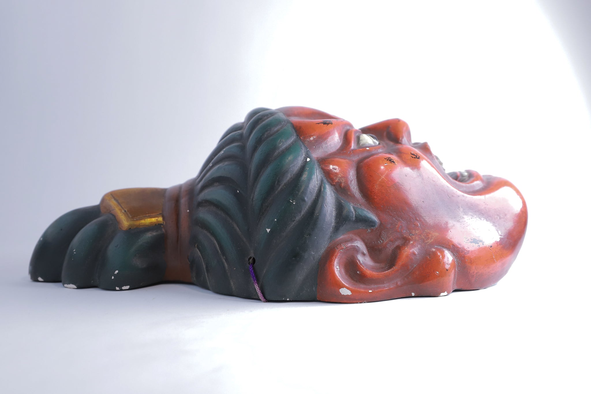 お面 金剛力士像 仁王像 乾漆 壁掛け インテリア◆tko534