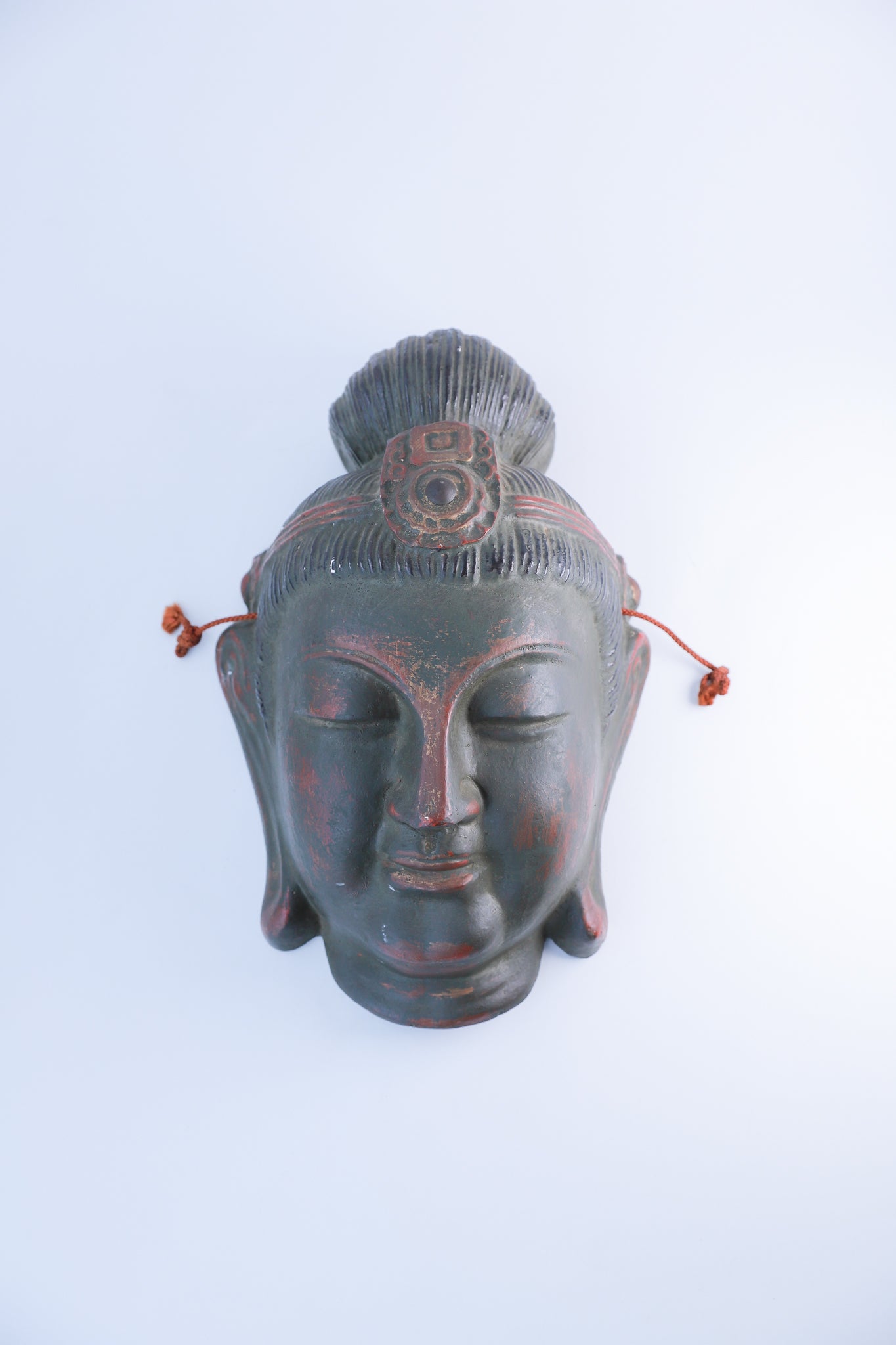 Kannon Bodhisattva Statue Mask Wall Hanging Interior ◆tko538