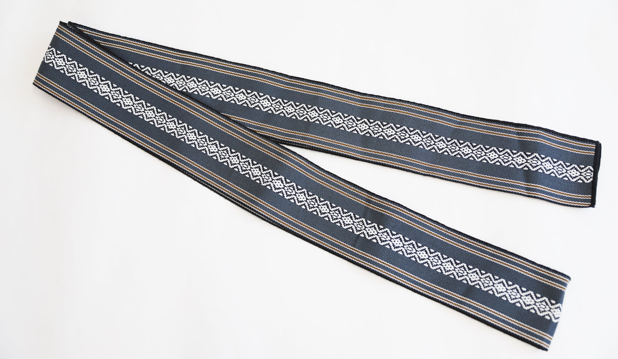 男旅館帯 青色 男帯 メンズ帯 男浴衣帯 新品◆tor572