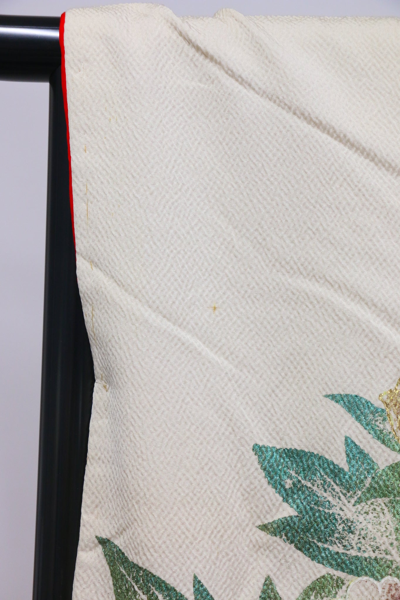 Bridal Uchikake – Gold Cranes & Peony Pattern / 白打掛 金鶴×牡丹 Traditional Japanese Wedding Kimono / 花嫁衣裳 打掛◆twu717