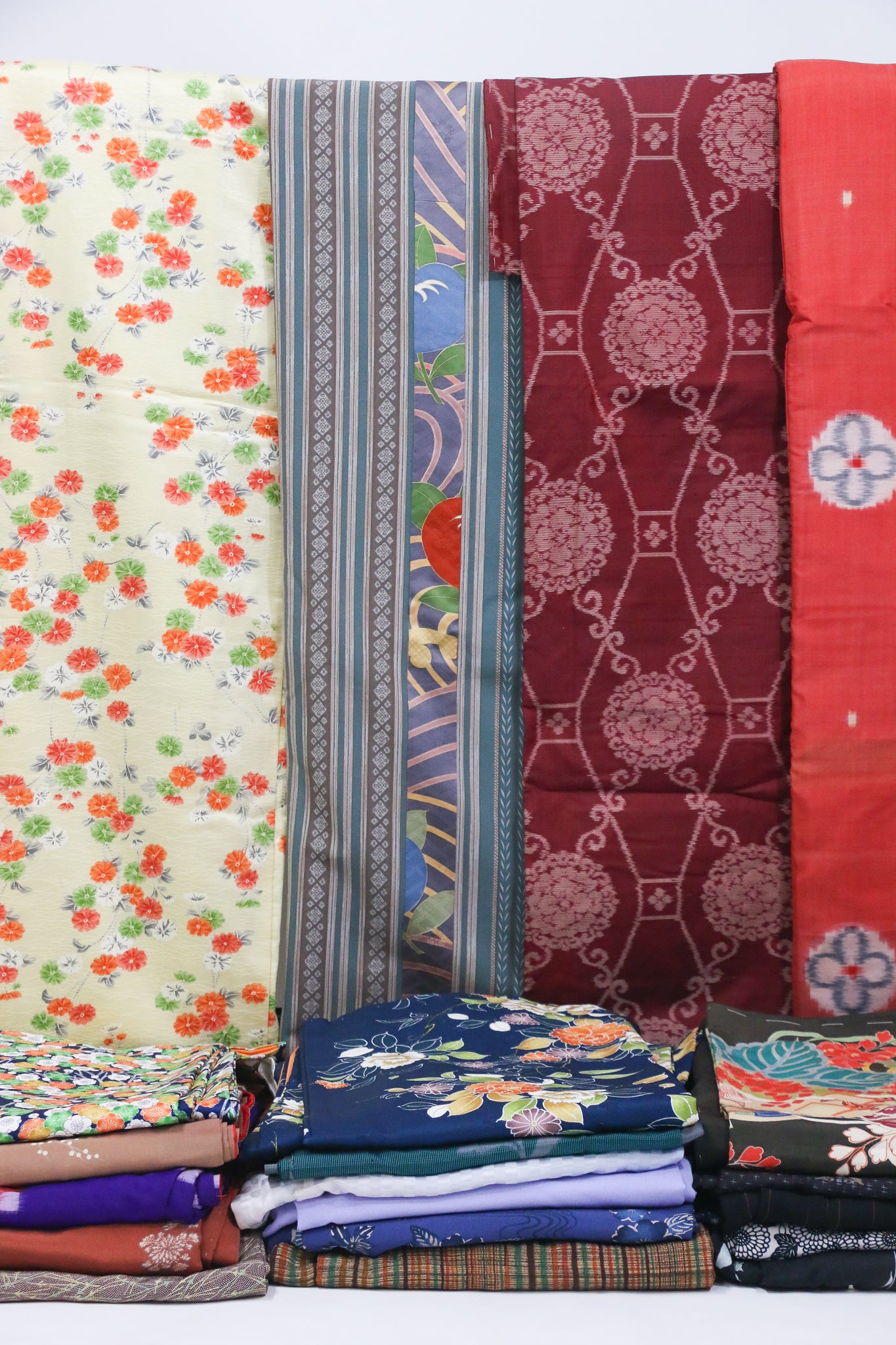 Vintage Women's Kimono – 20 pcs Mixed Set / 着物20枚ミックスセット(まとめ売り)◆twk733