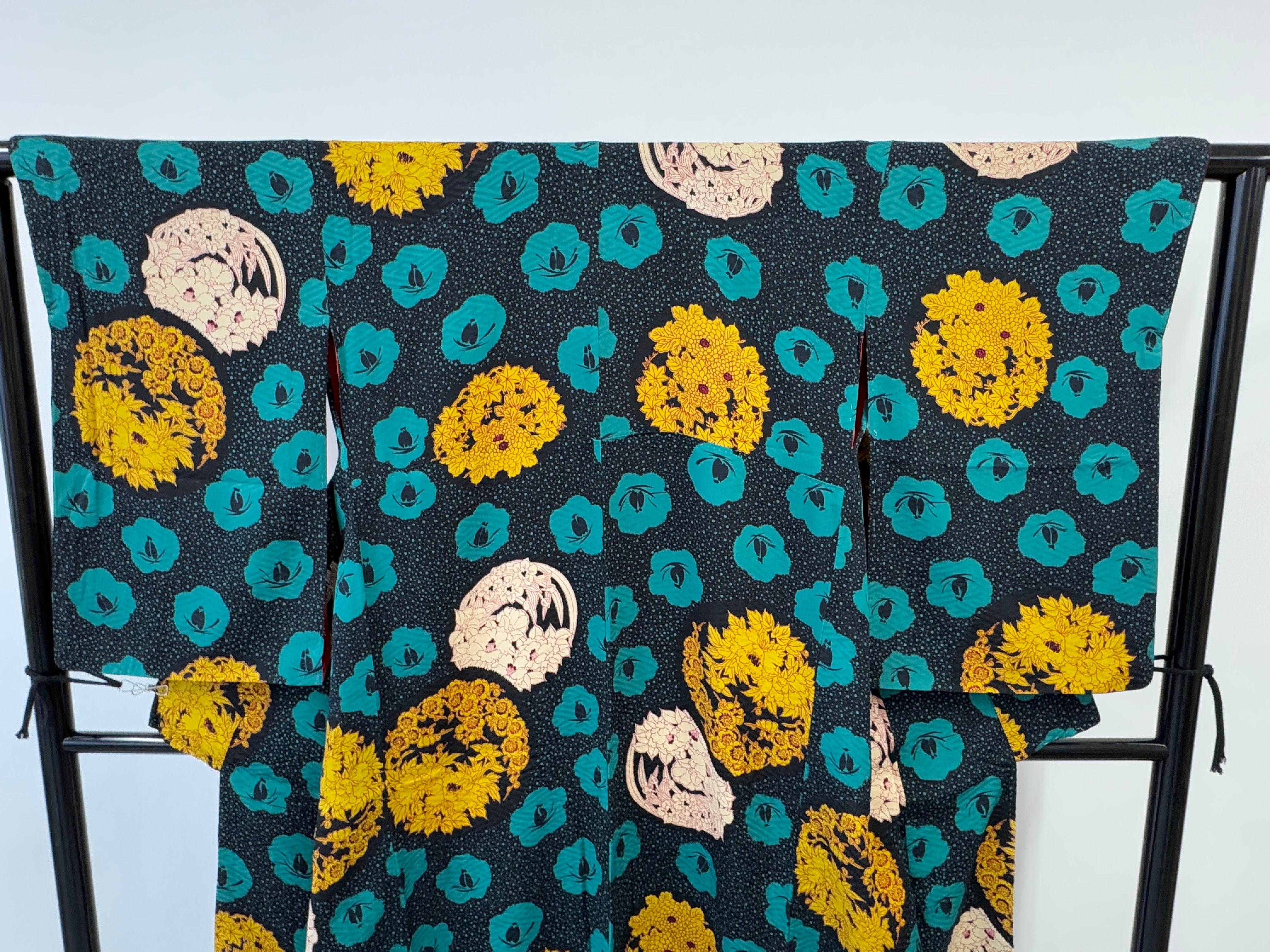 ♦KJ023 Women's kimono used Japanese clothes