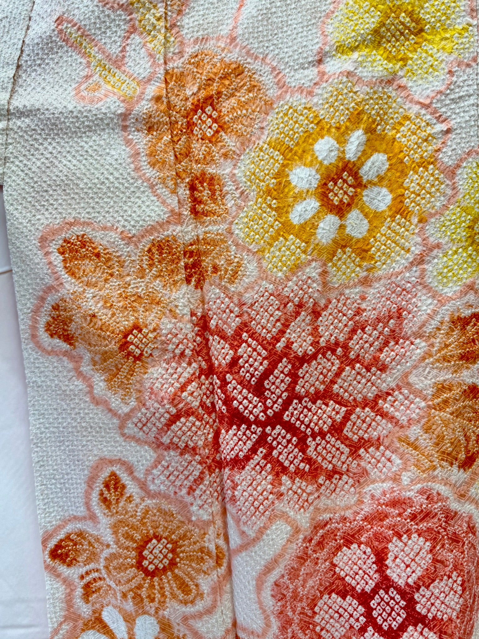 KJ049 Women's Furisode Used Japanese Clothes