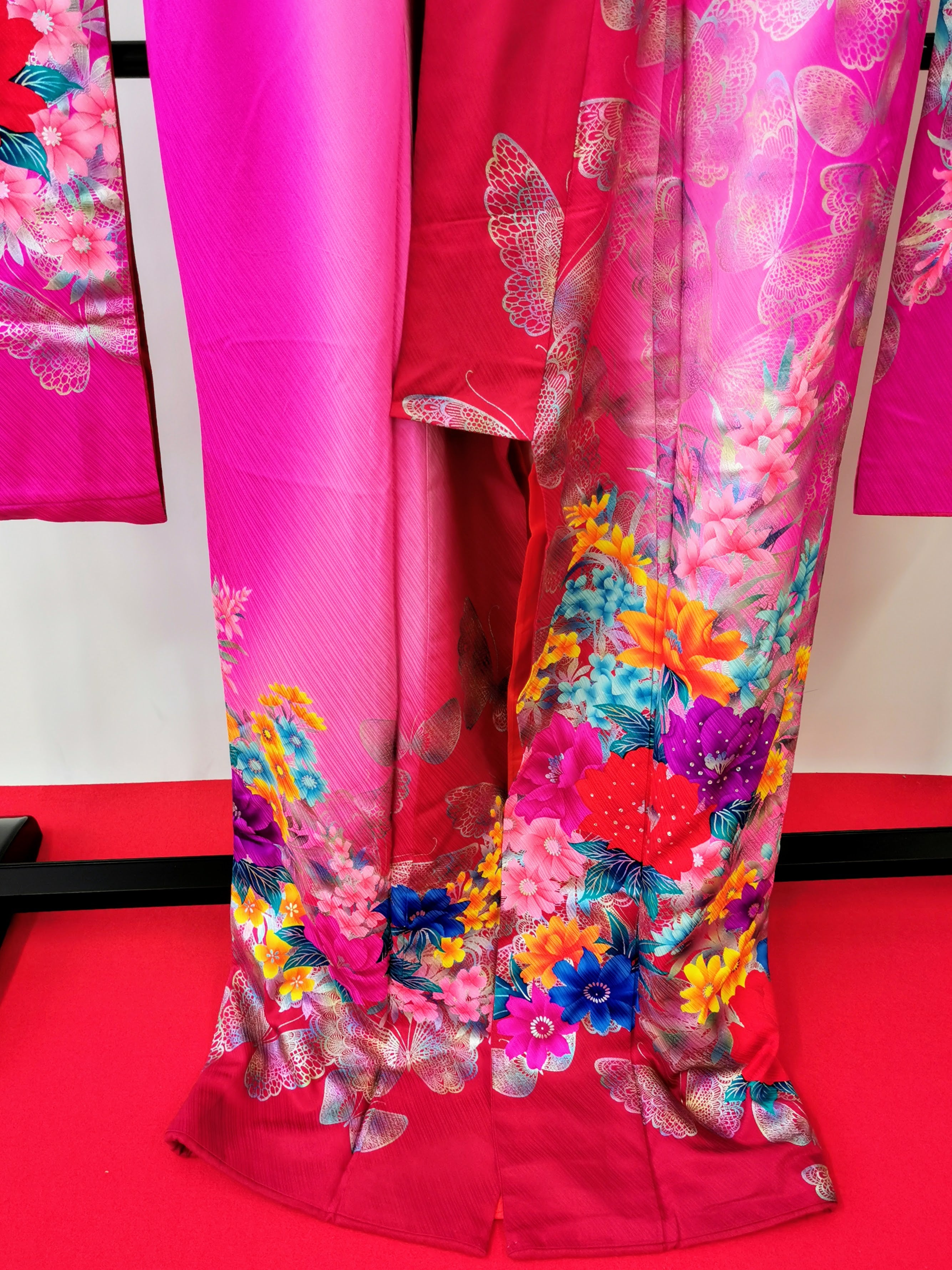 引き振袖 お引きずり 花嫁衣装 結婚式 豪華 金箔 刺繍 婚礼 ウエディング古着◆twff224