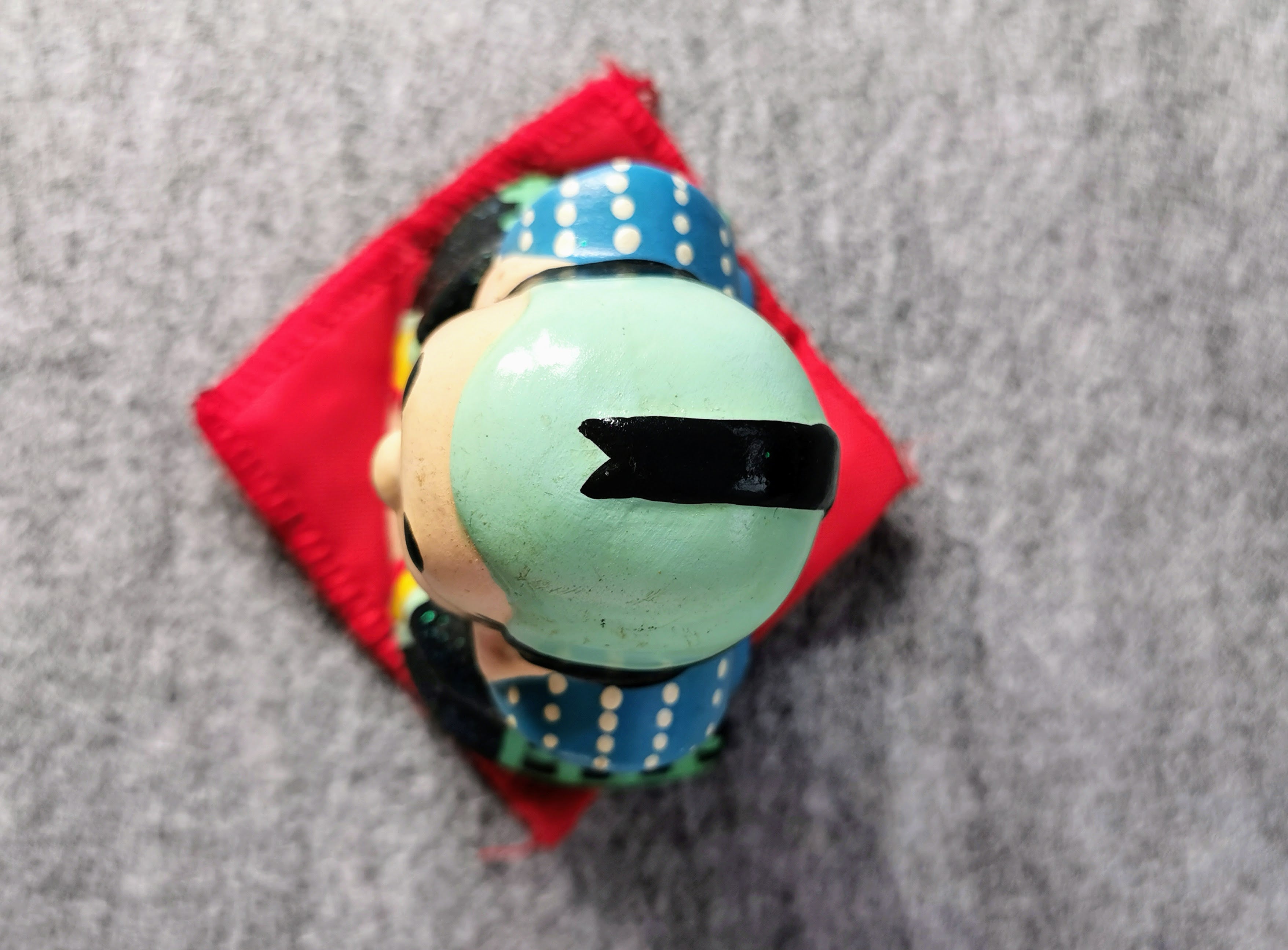 福助 レトロ 置物 日本 人形 艶人形 縁起物 骨董品 アンティーク◆tk259