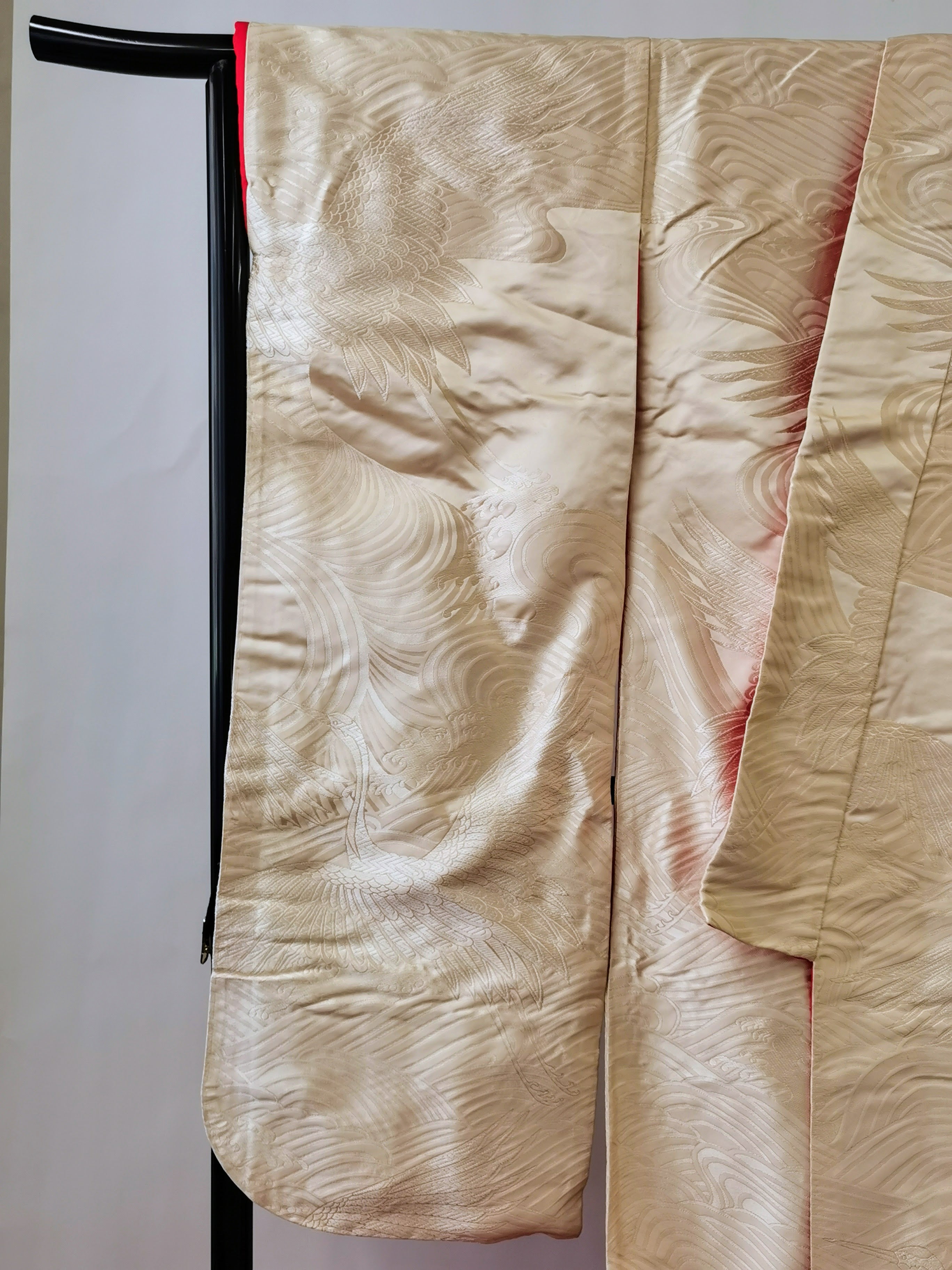 色打掛 花嫁衣装 豪華 逸品 刺繍 婚礼 結婚式 ウエディング 古着◆twu236