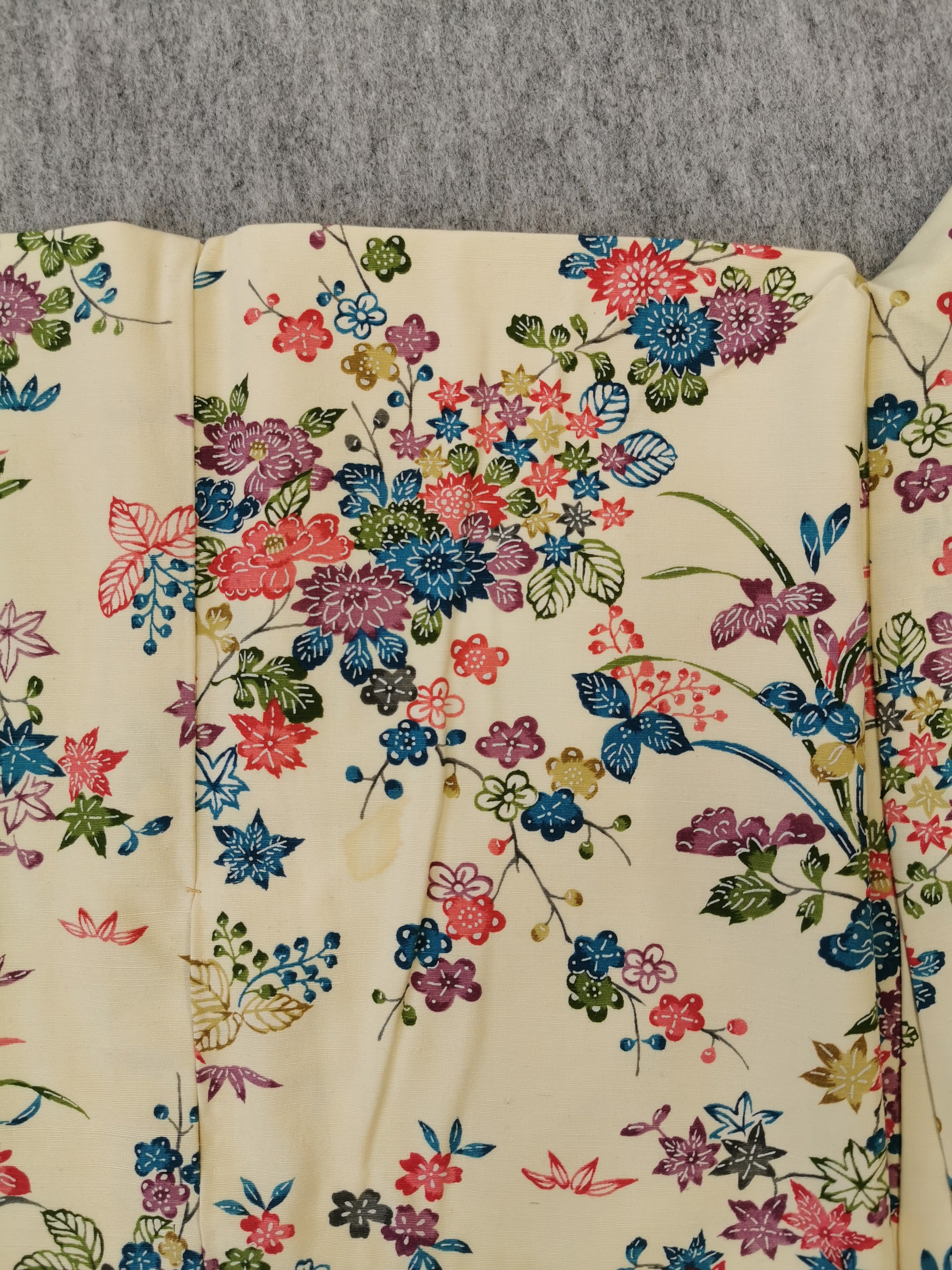 着物 小紋 型染め 古着◆twkk142