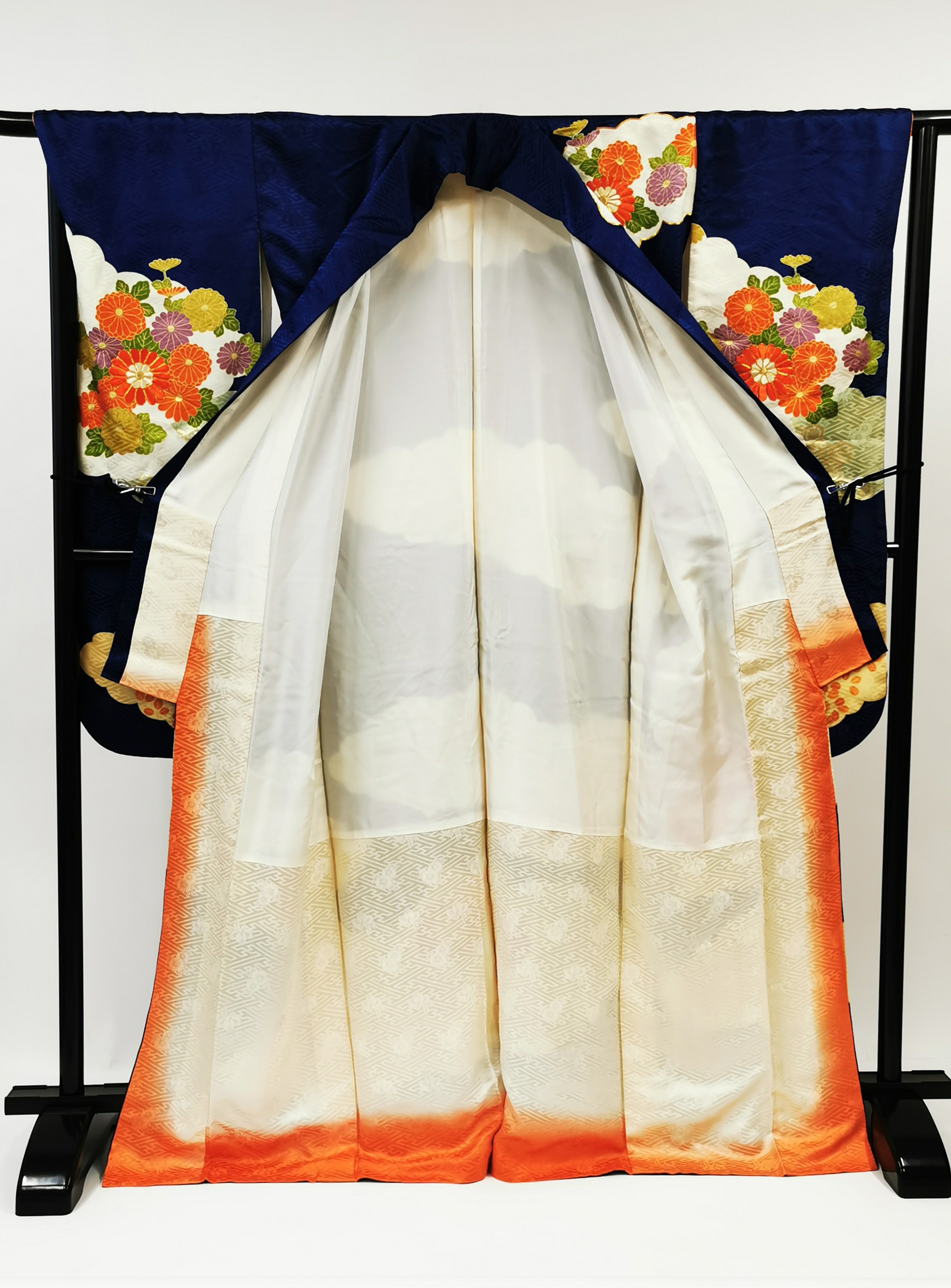 KJ052 Women's Furisode Used Japanese Clothes