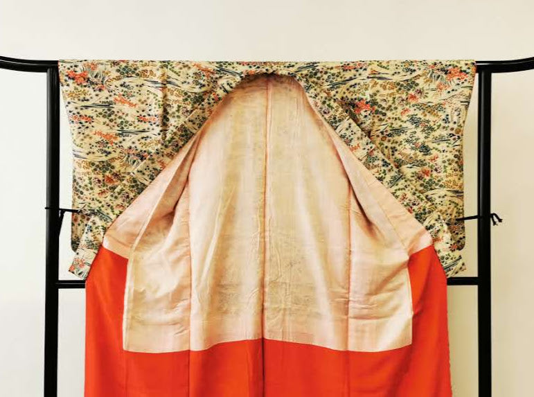 ♦KJ018 Women's kimono used Japanese clothes