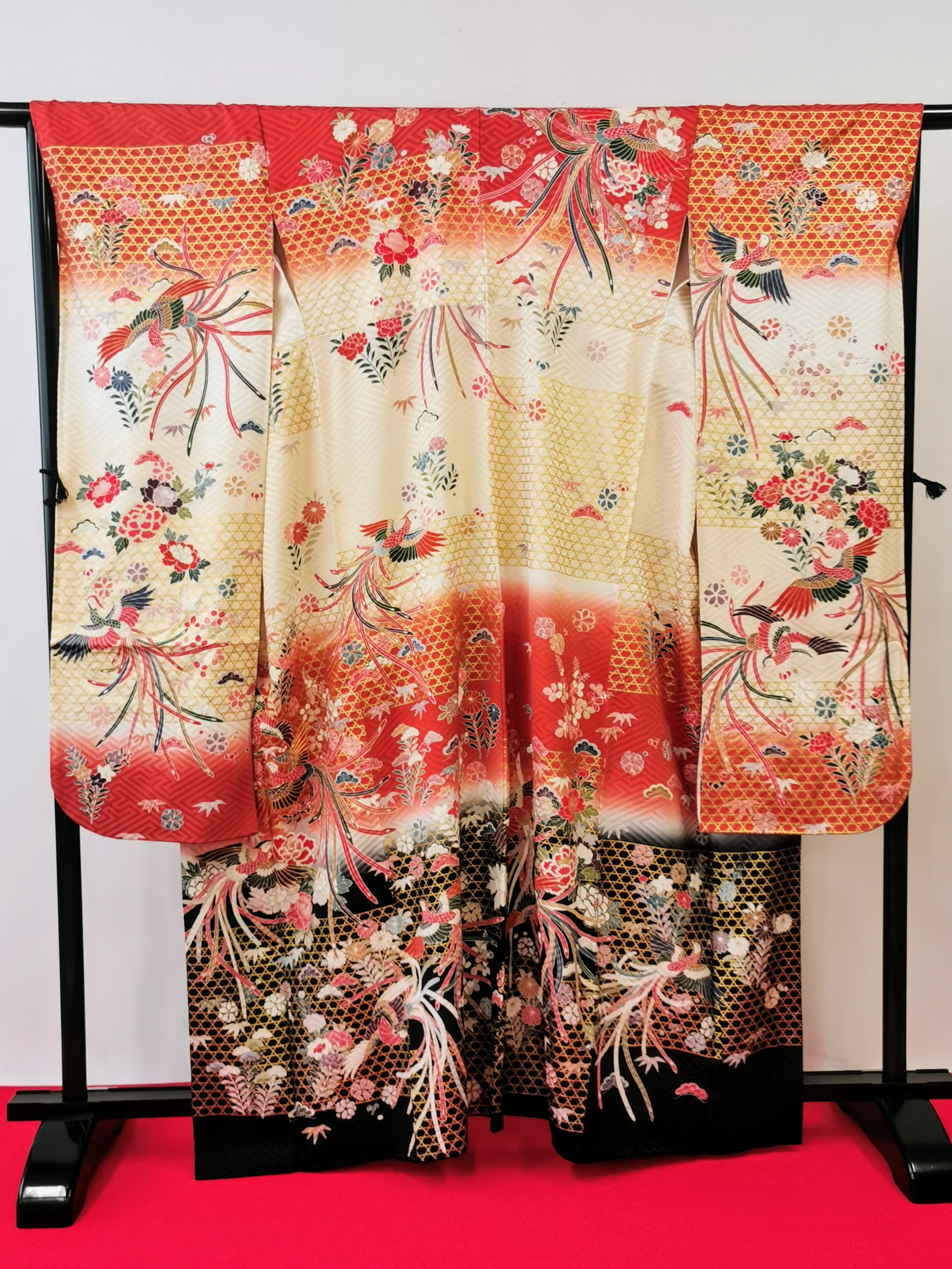 振袖 正絹 古着 結婚式 卒業式 成人式◆twf253