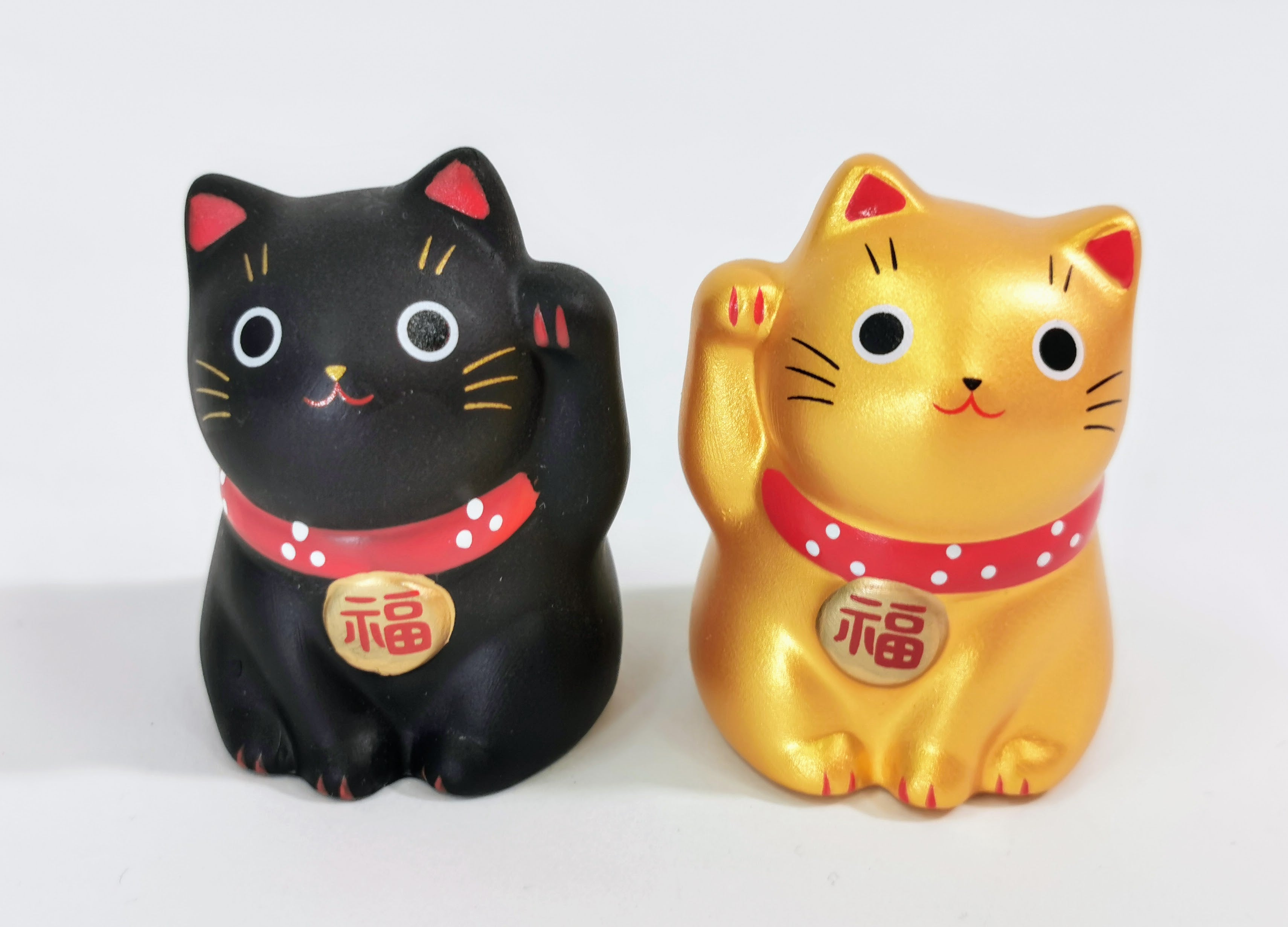 招き猫2個セット♪ ミニ 招福 縁起物 厄除け 置物◆tkm287
