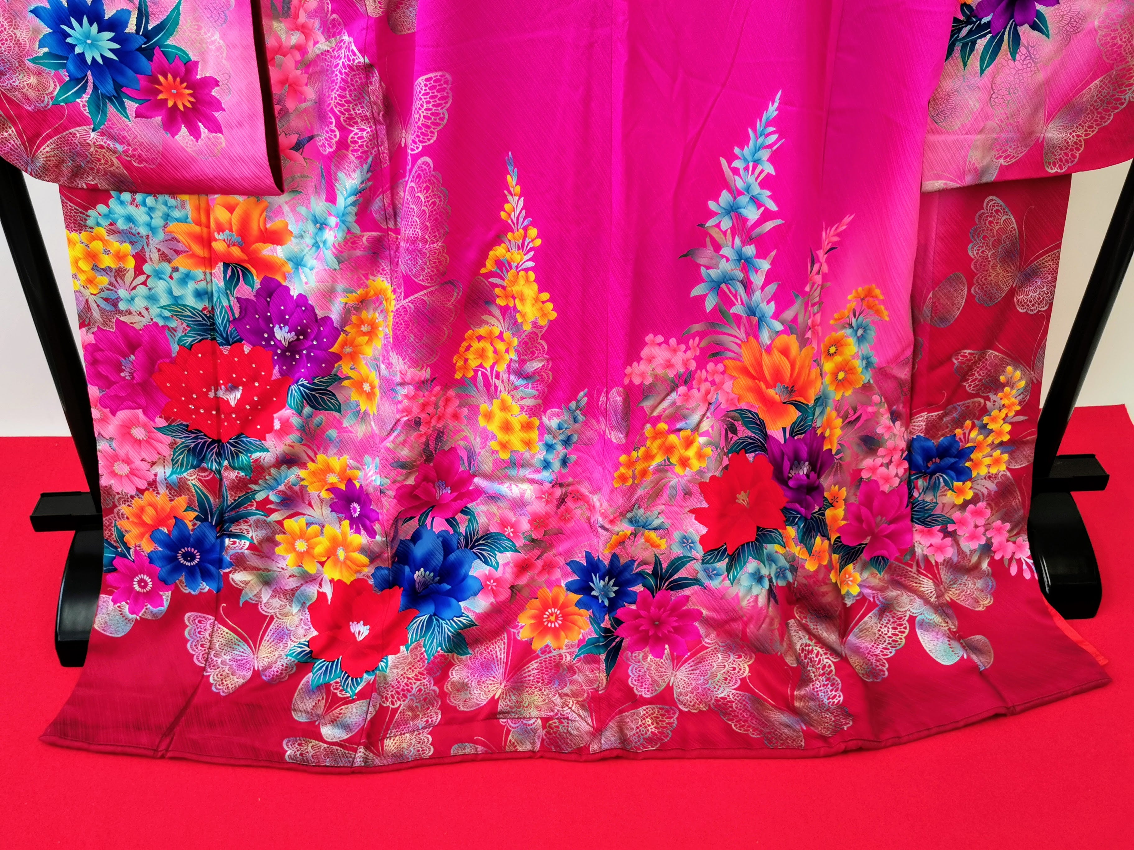 引き振袖 お引きずり 花嫁衣装 結婚式 豪華 金箔 刺繍 婚礼 ウエディング古着◆twff224