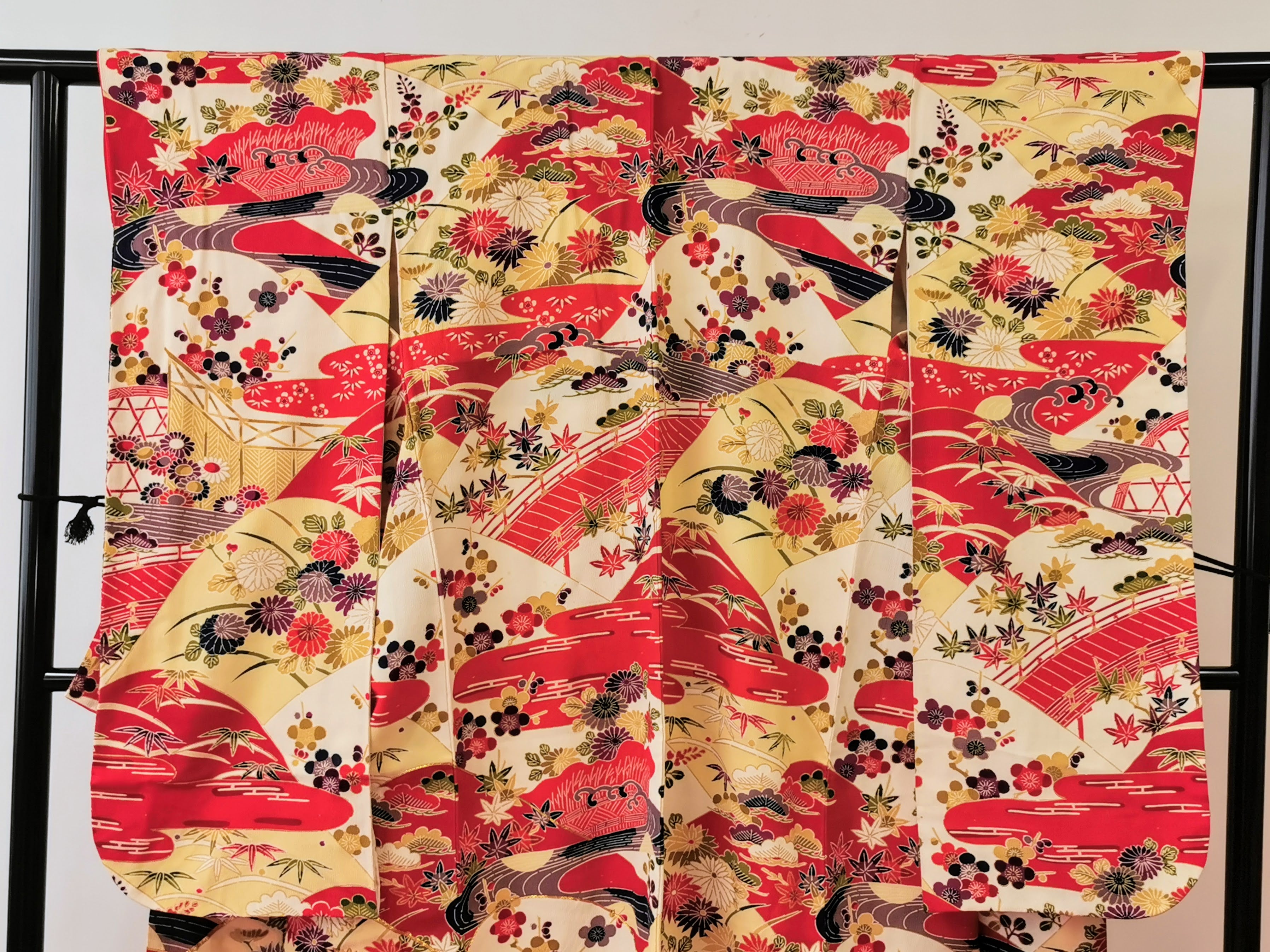 振袖 正絹 古着 結婚式 卒業式 成人式◆twf250