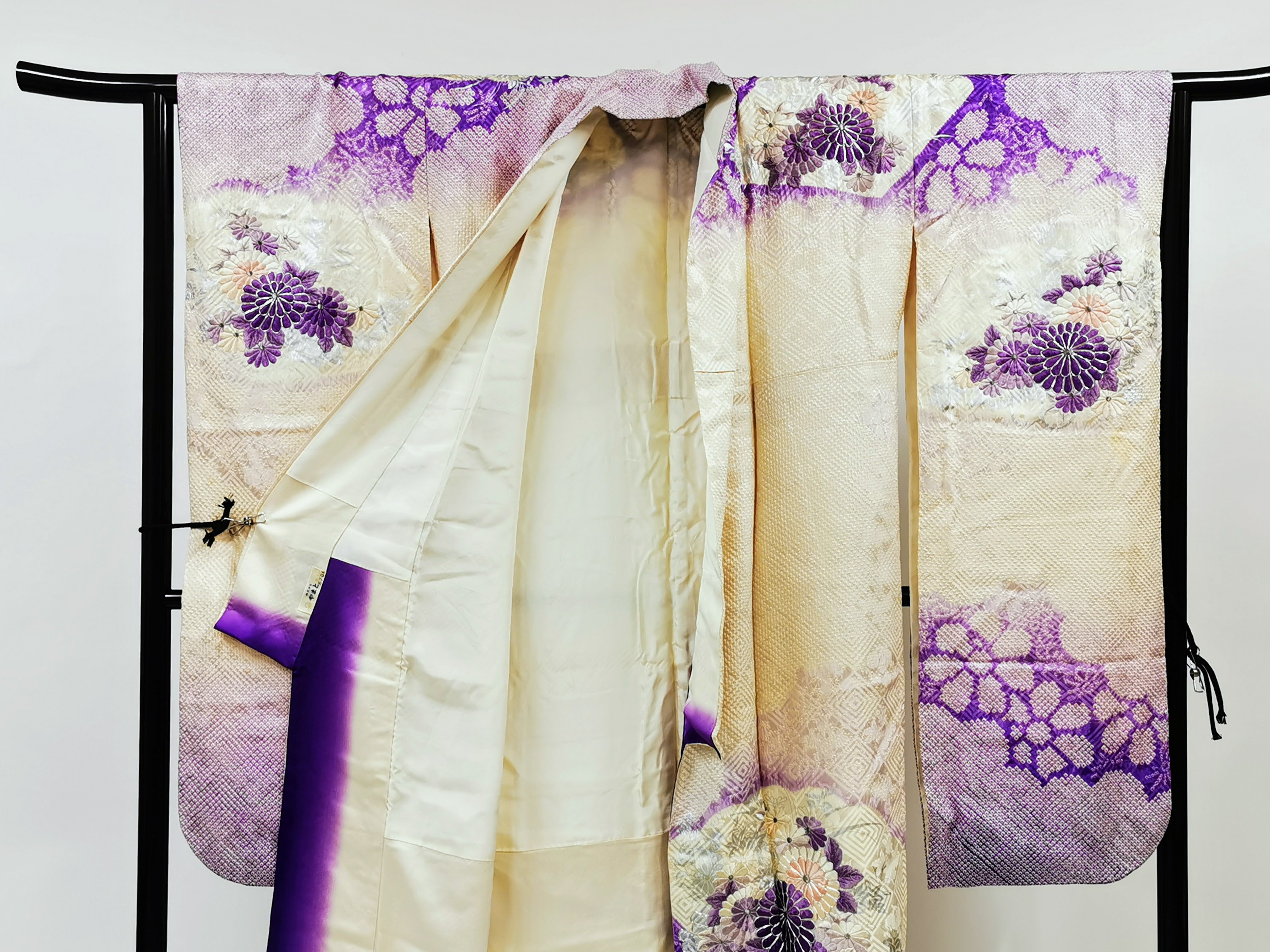 ♦KJ053 Women's Furisode used Japanese clothing