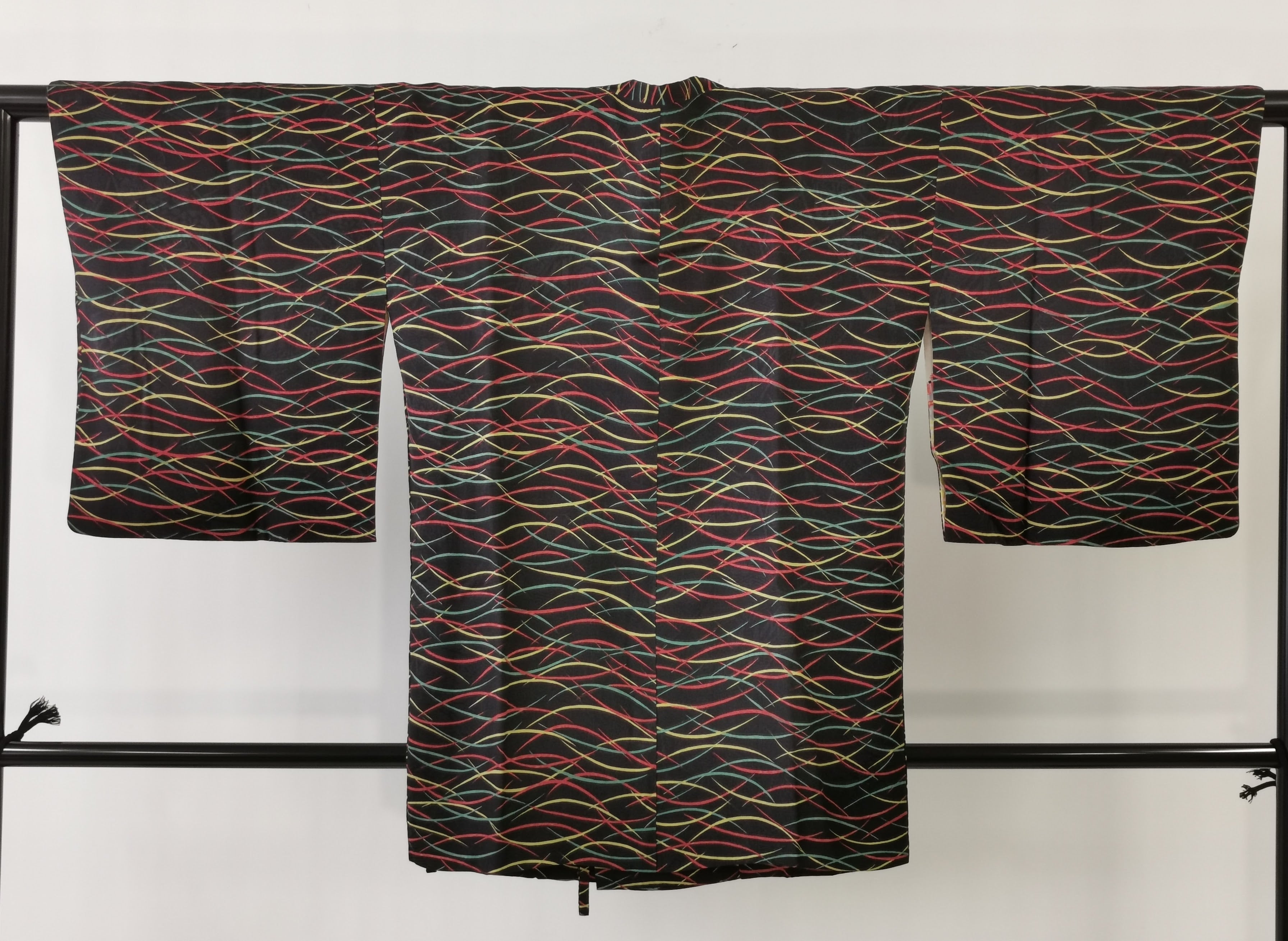 着物コート 羽織 かんたん着用 古着 和服◆twha145