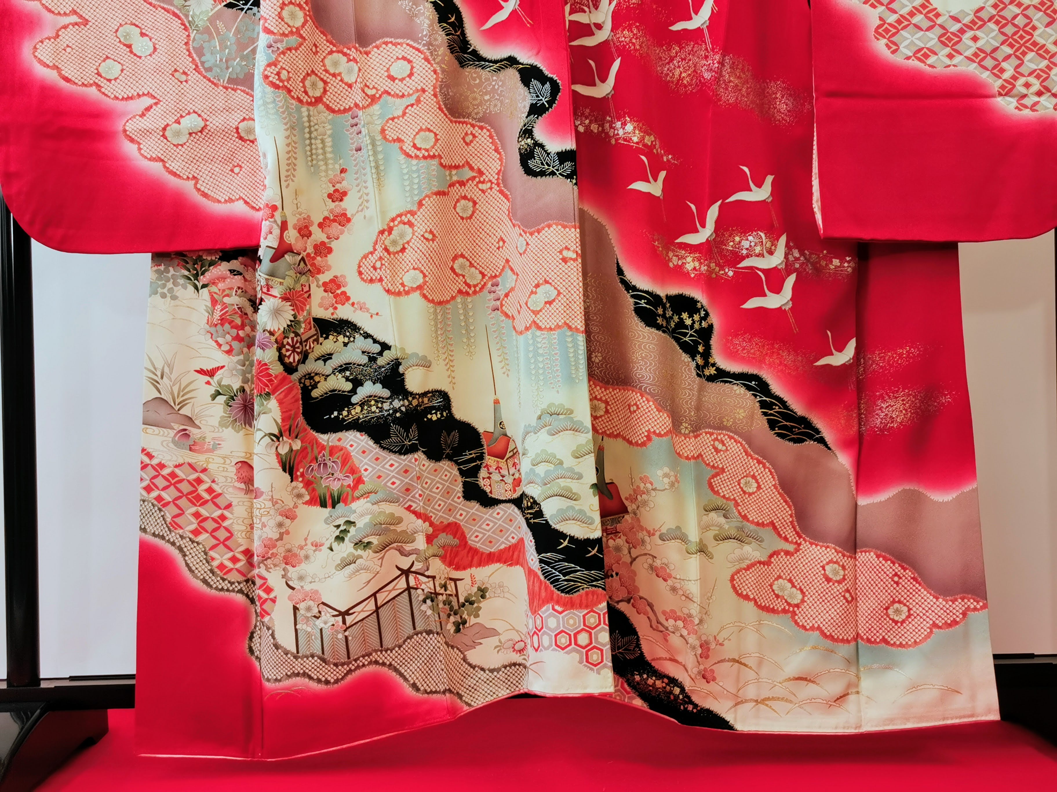 振袖 正絹 古着 結婚式 卒業式 成人式◆twf249