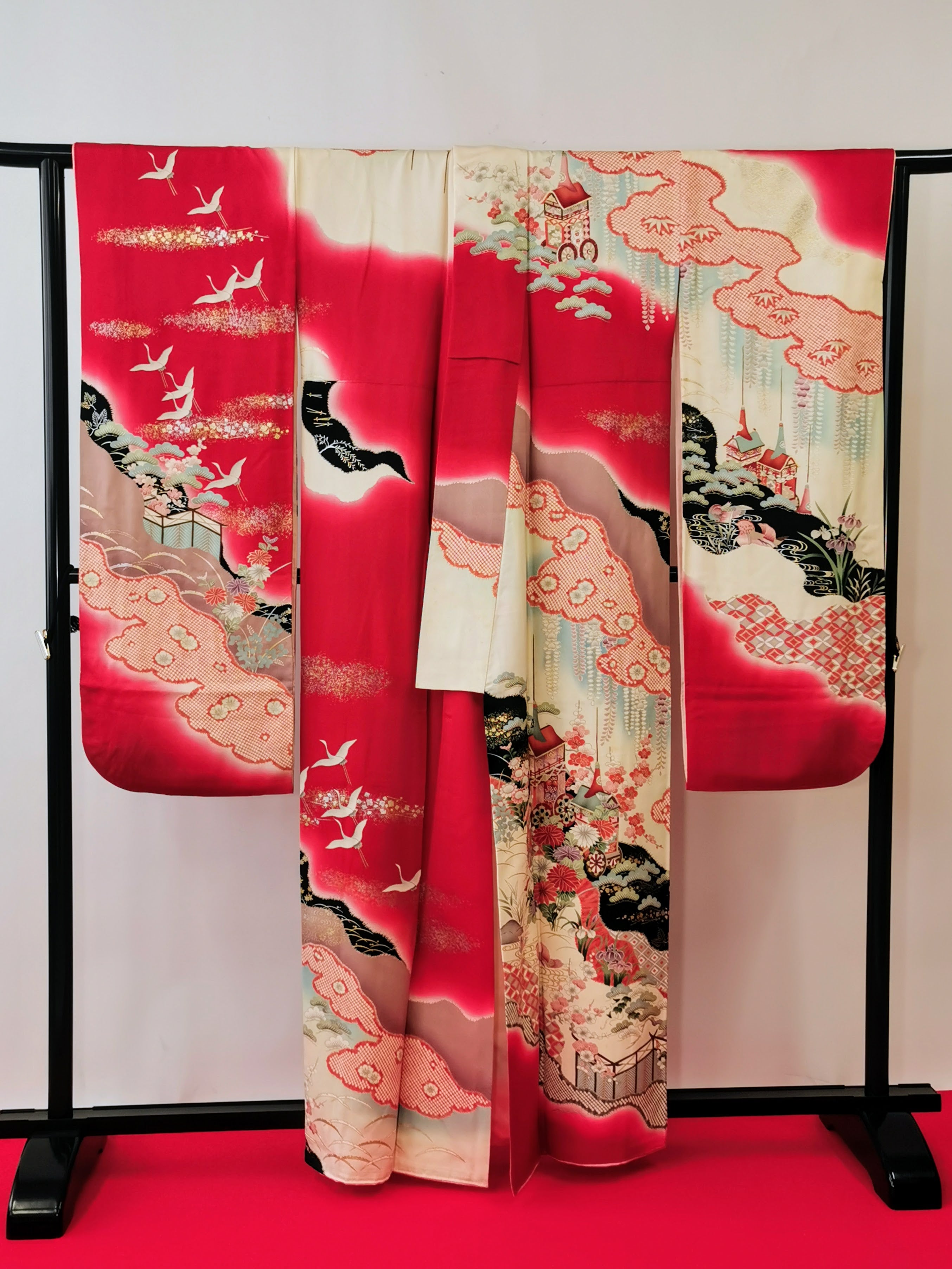 振袖 正絹 古着 結婚式 卒業式 成人式◆twf249