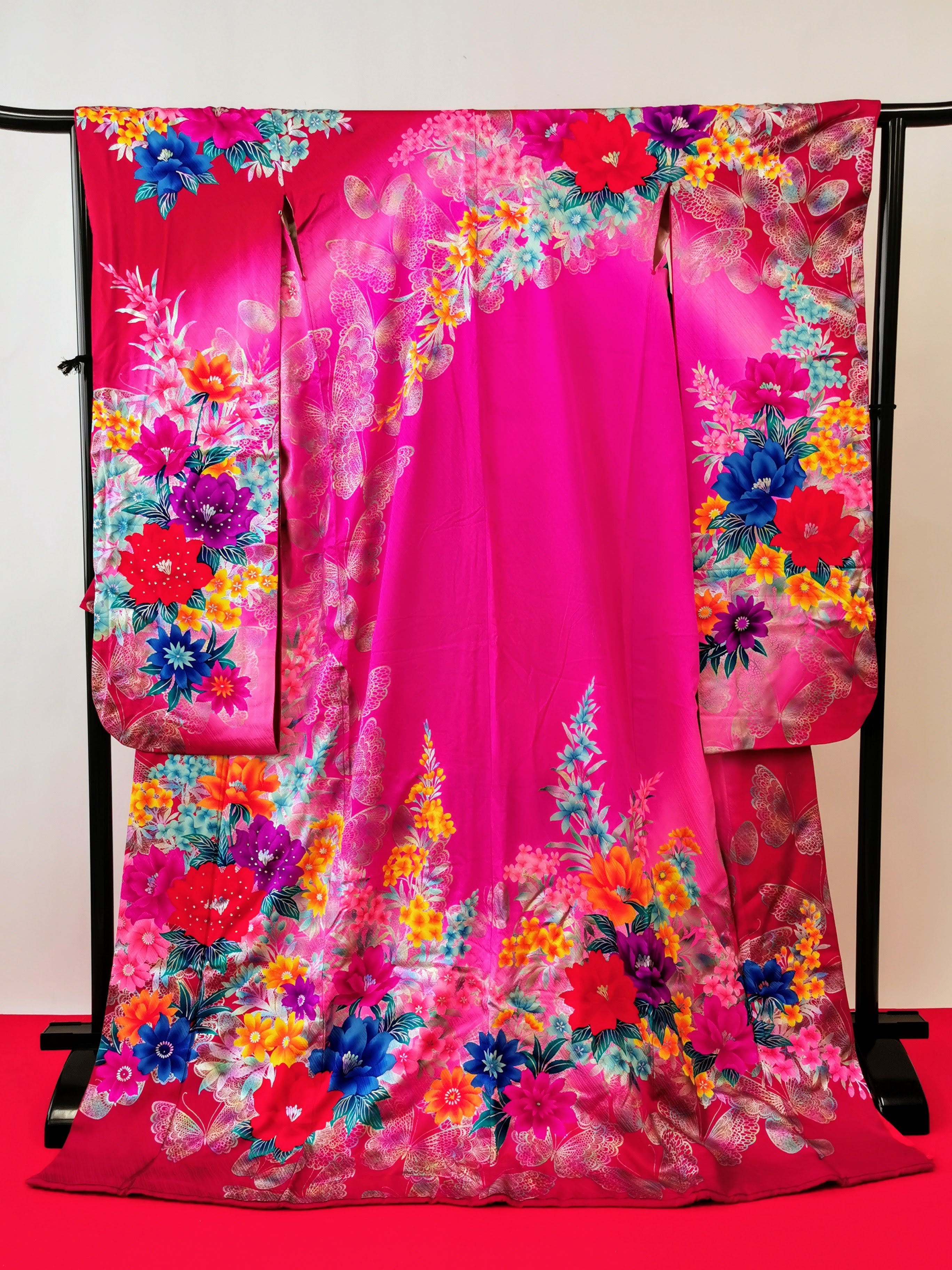 引き振袖 お引きずり 花嫁衣装 結婚式 豪華 金箔 刺繍 婚礼 ウエディング古着◆twff224