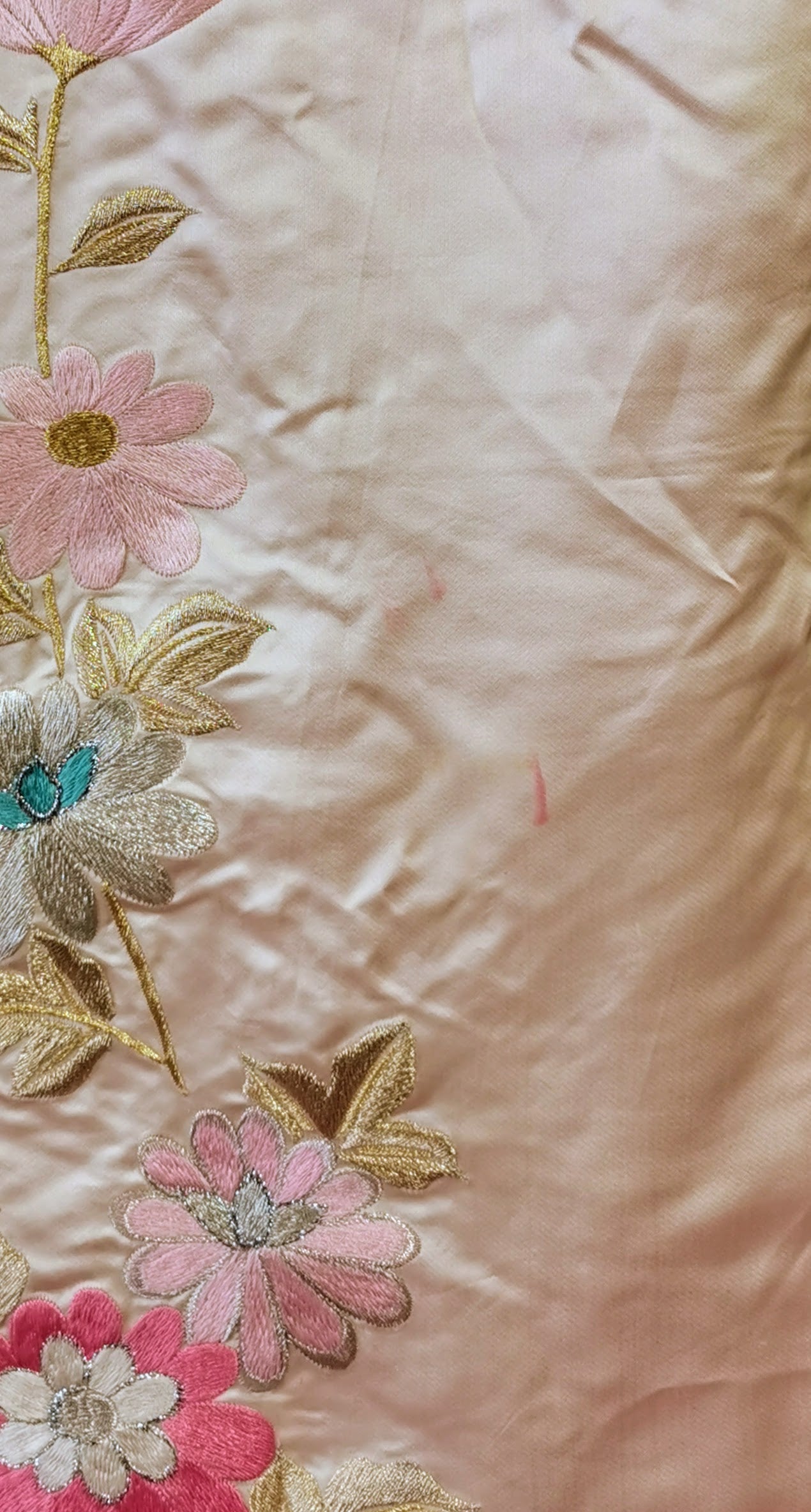 お引きずり 花嫁衣装 結婚式 豪華 刺繍 婚礼 ウエディング 古着◆twff221