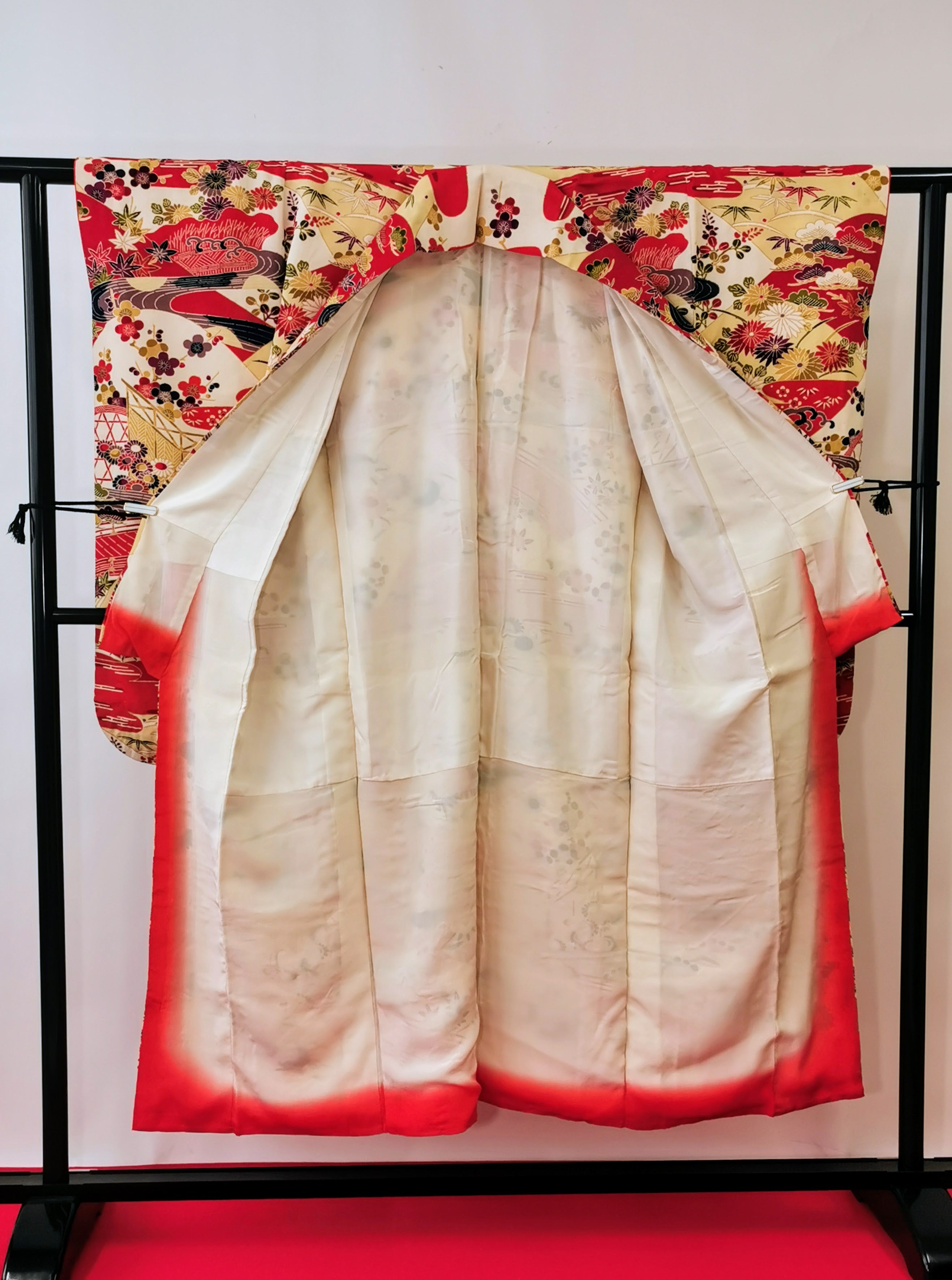 振袖 正絹 古着 結婚式 卒業式 成人式◆twf250