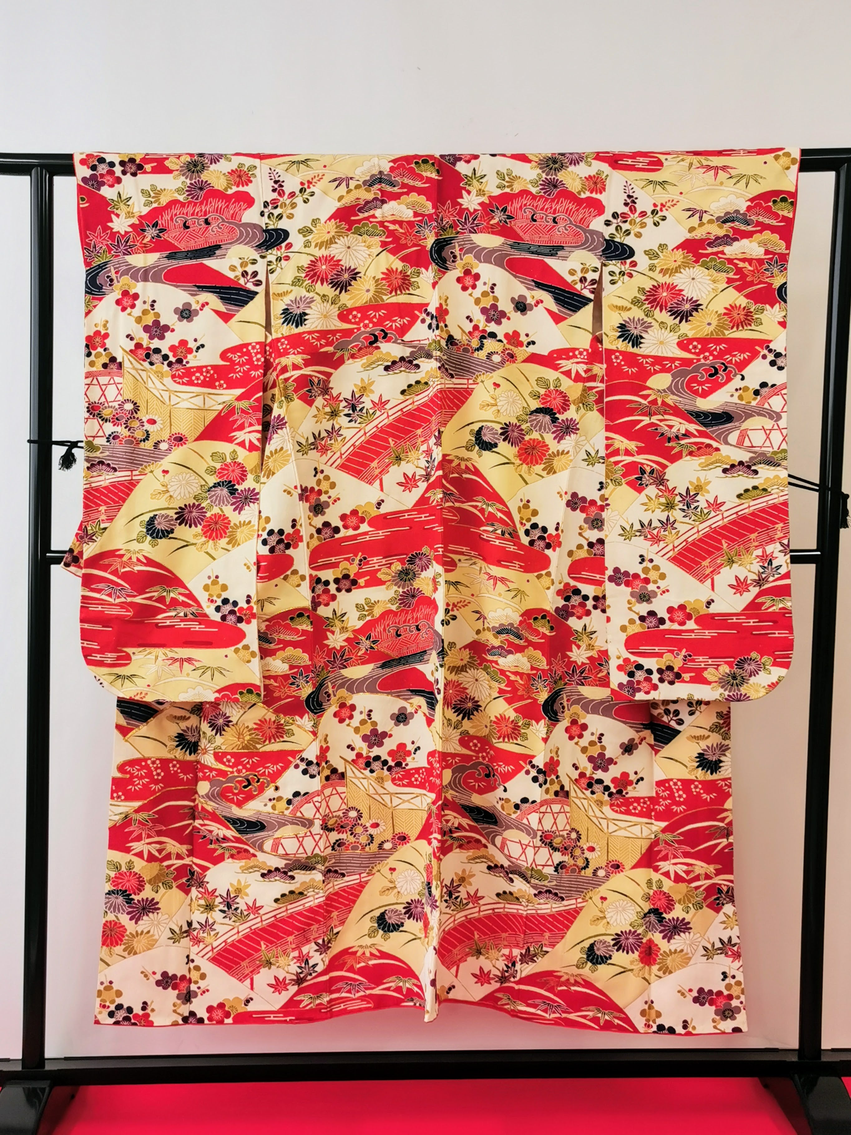 振袖 正絹 古着 結婚式 卒業式 成人式◆twf250