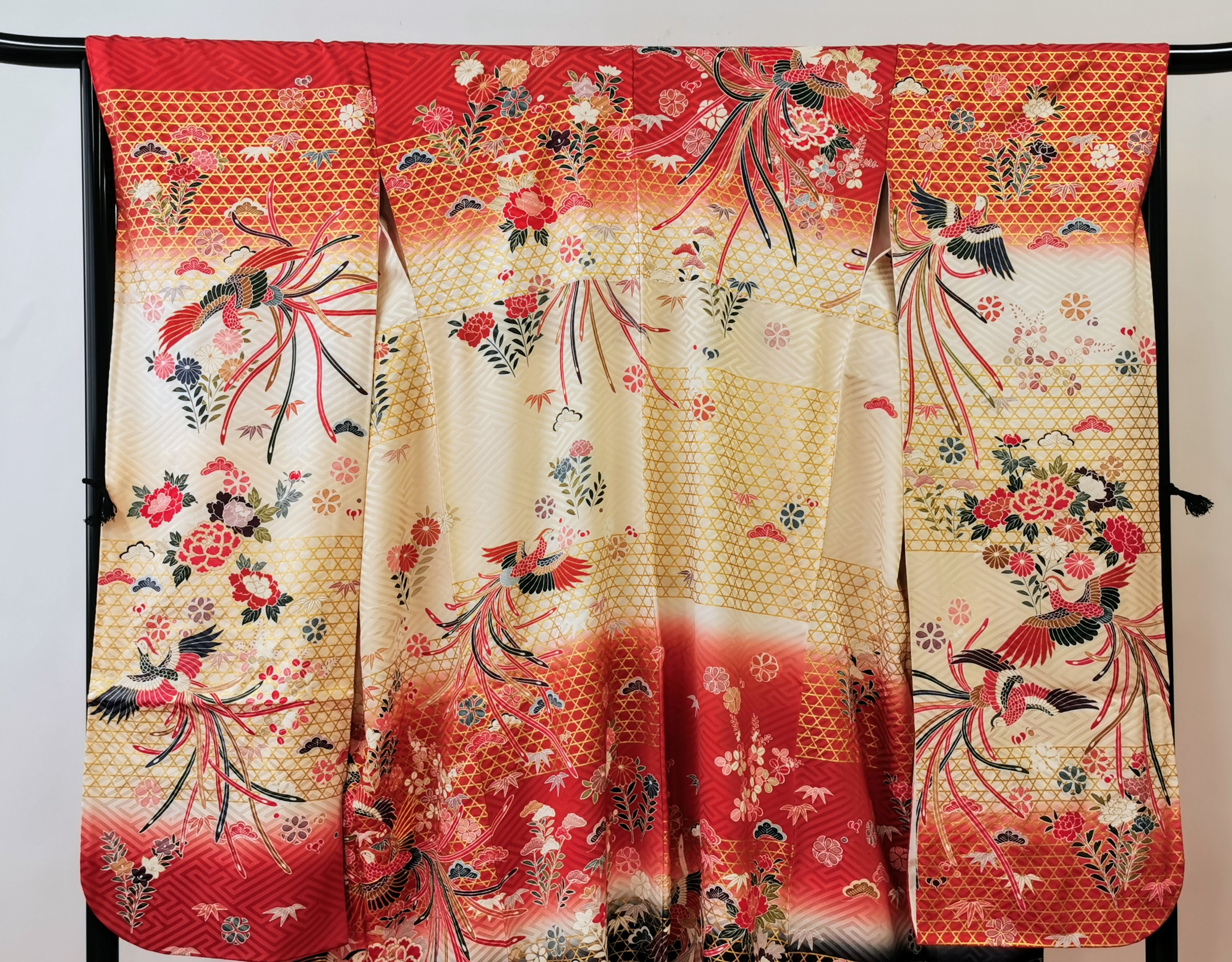 振袖 正絹 古着 結婚式 卒業式 成人式◆twf253