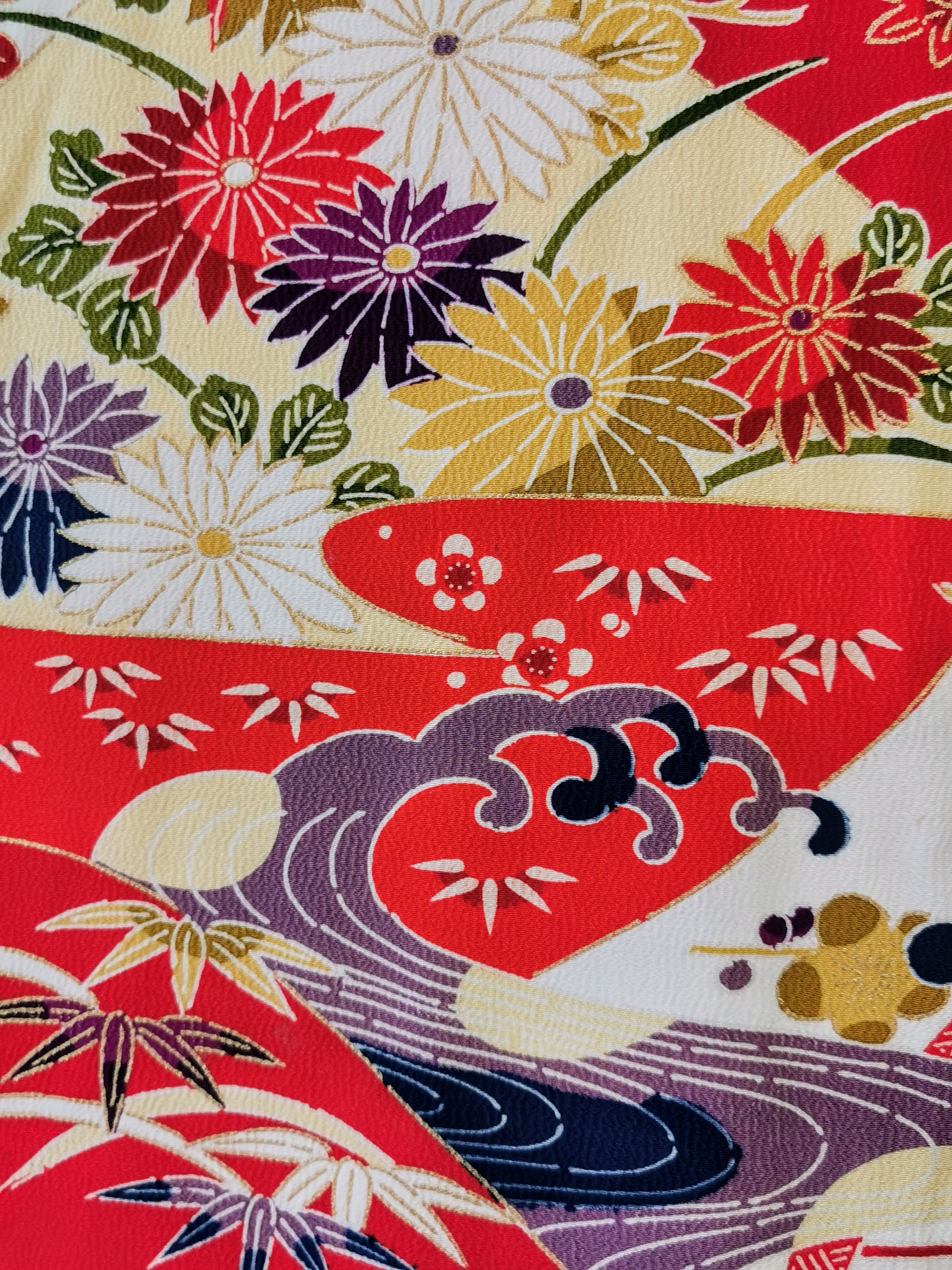 振袖 正絹 古着 結婚式 卒業式 成人式◆twf250