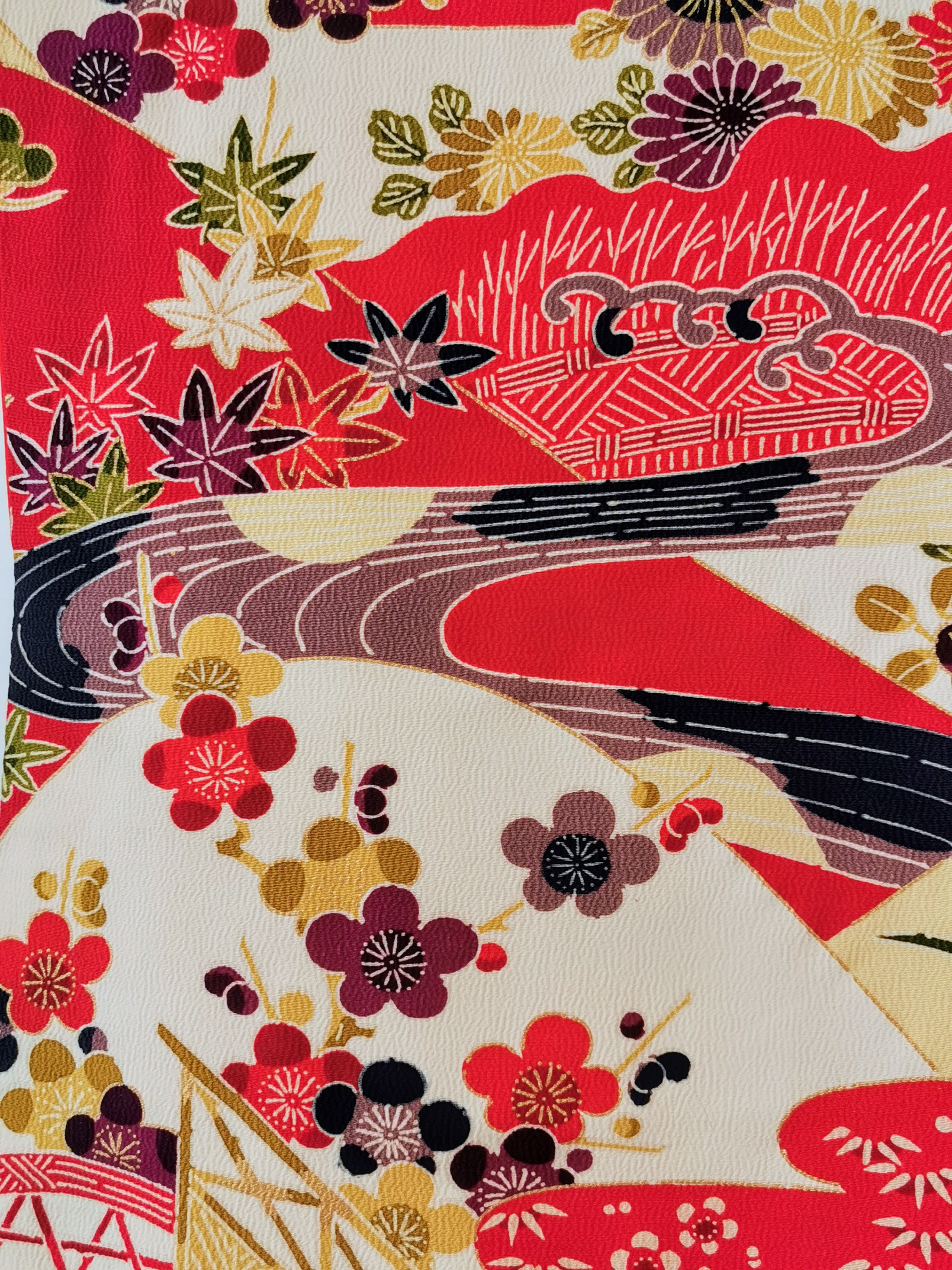 振袖 正絹 古着 結婚式 卒業式 成人式◆twf250