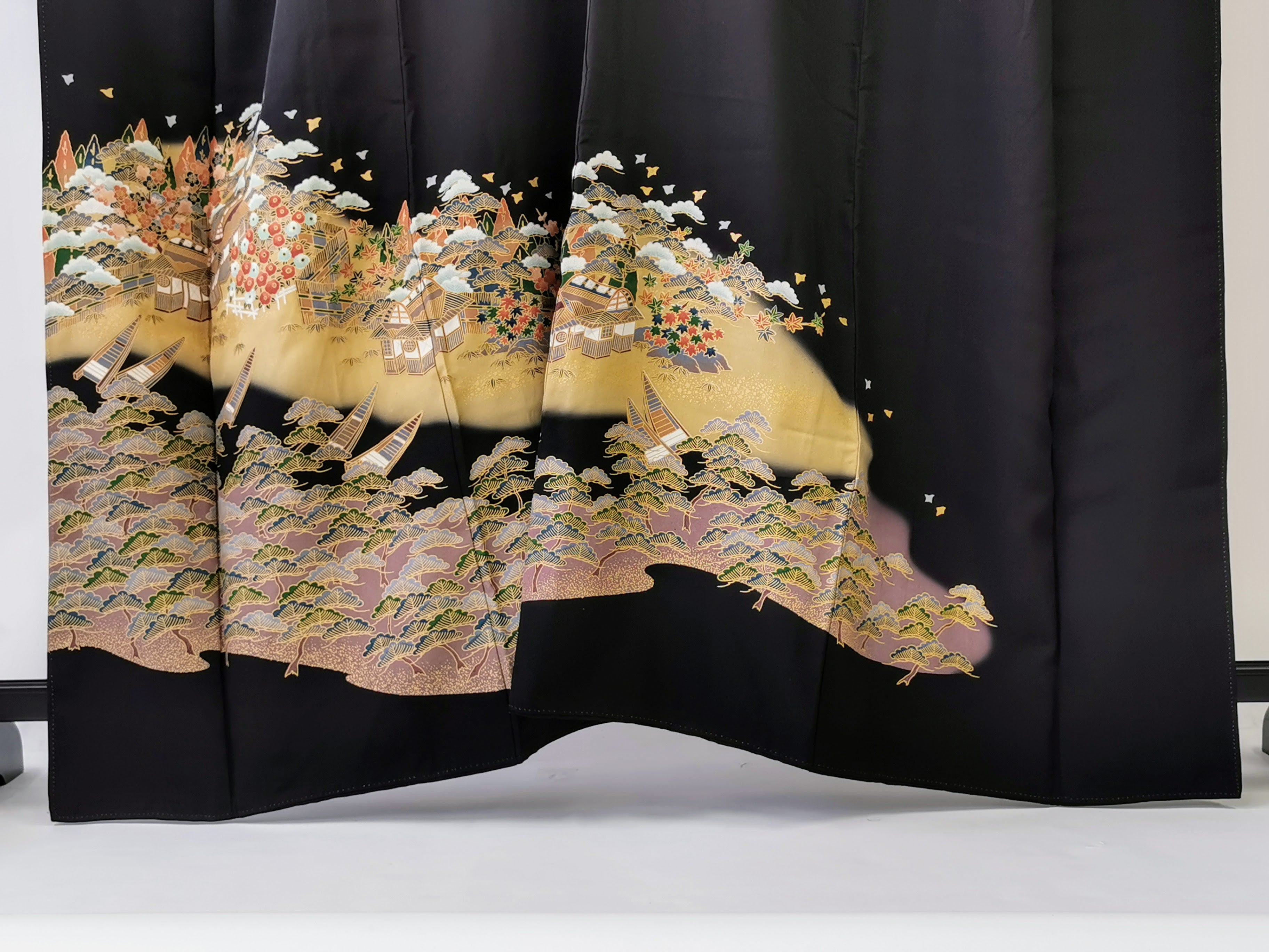 黒留袖 女性 礼装 フォーマル 古着 和服◆twkkt146