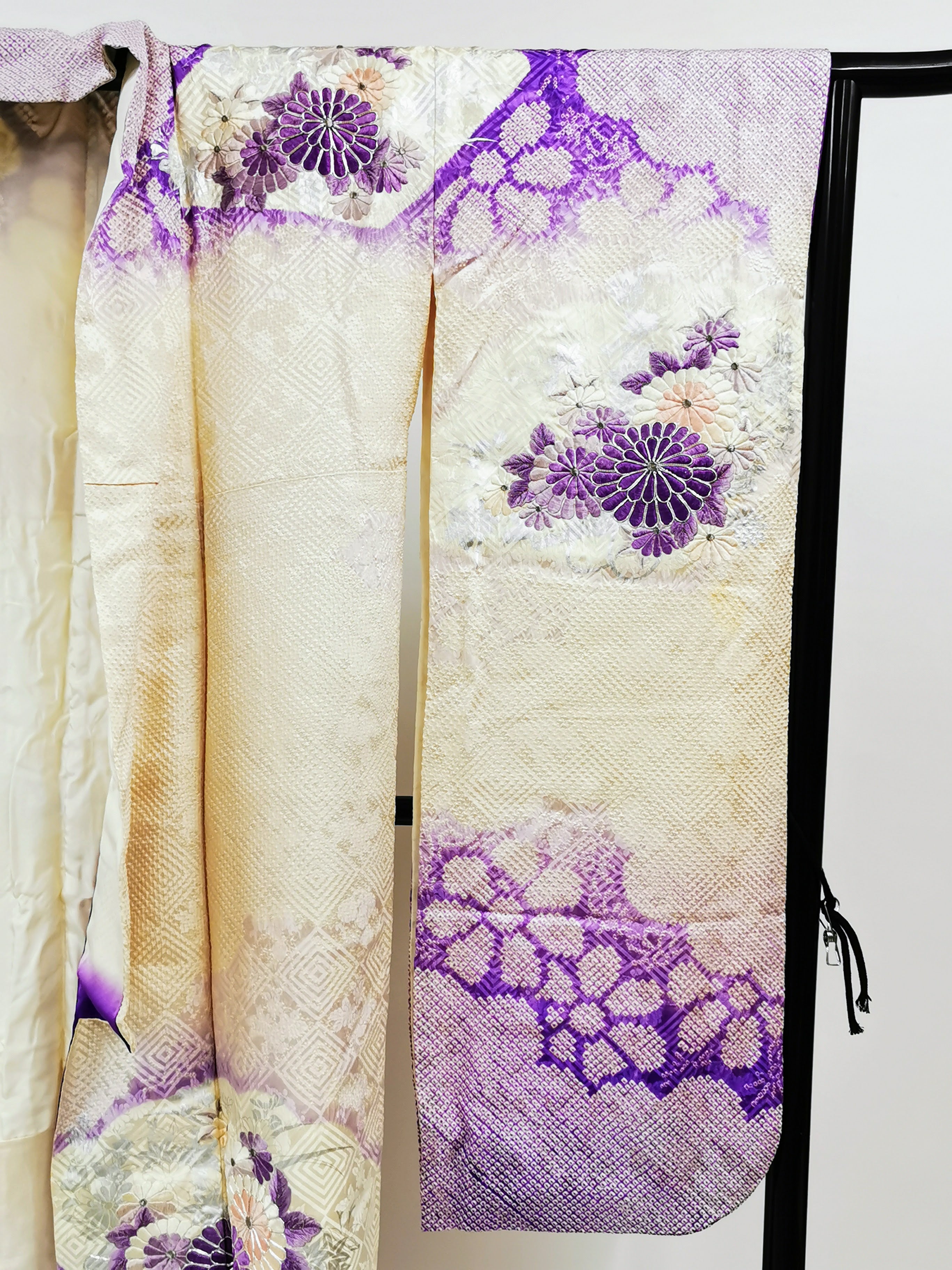 ♦KJ053 Women's Furisode used Japanese clothing