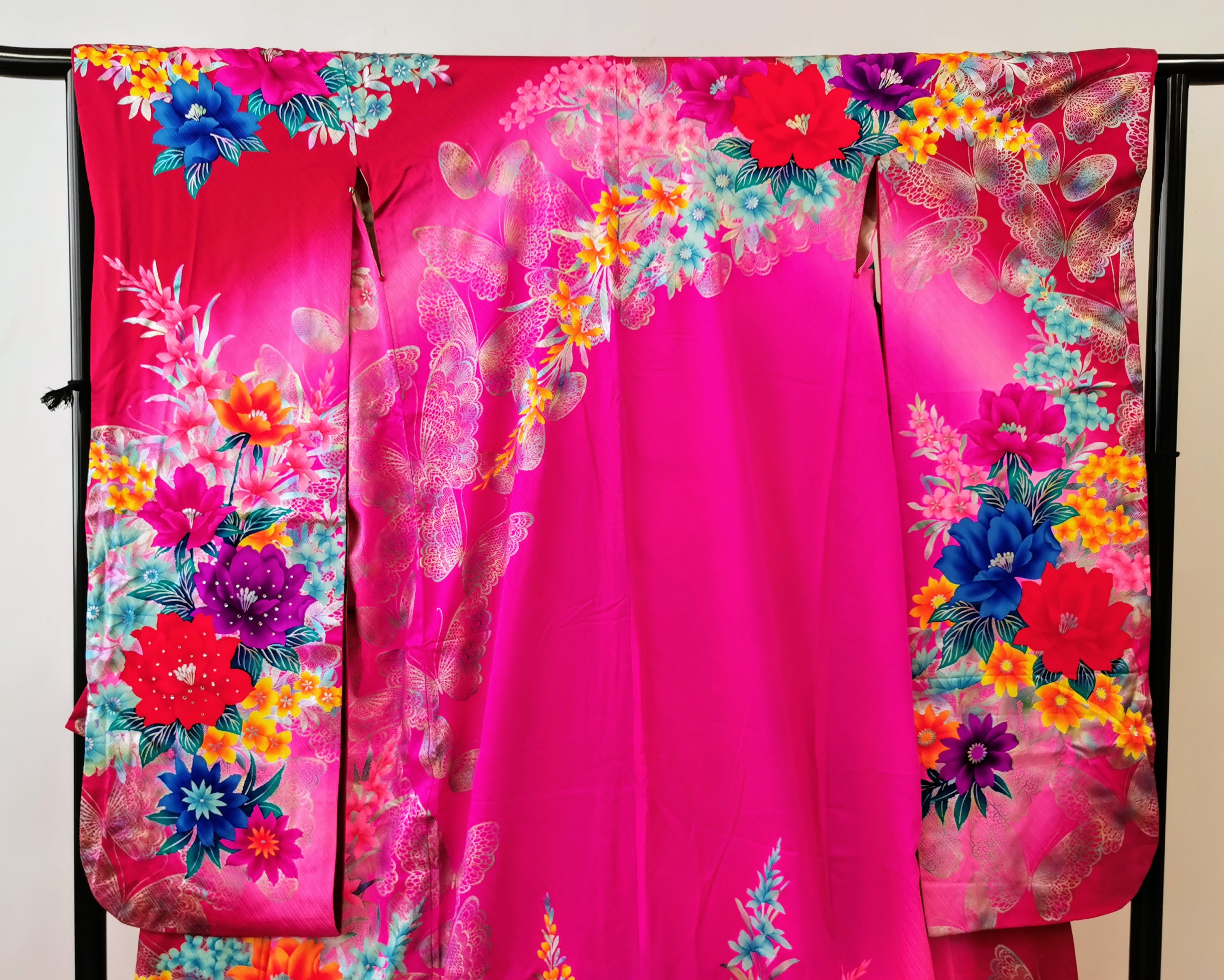 引き振袖 お引きずり 花嫁衣装 結婚式 豪華 金箔 刺繍 婚礼 ウエディング古着◆twff224