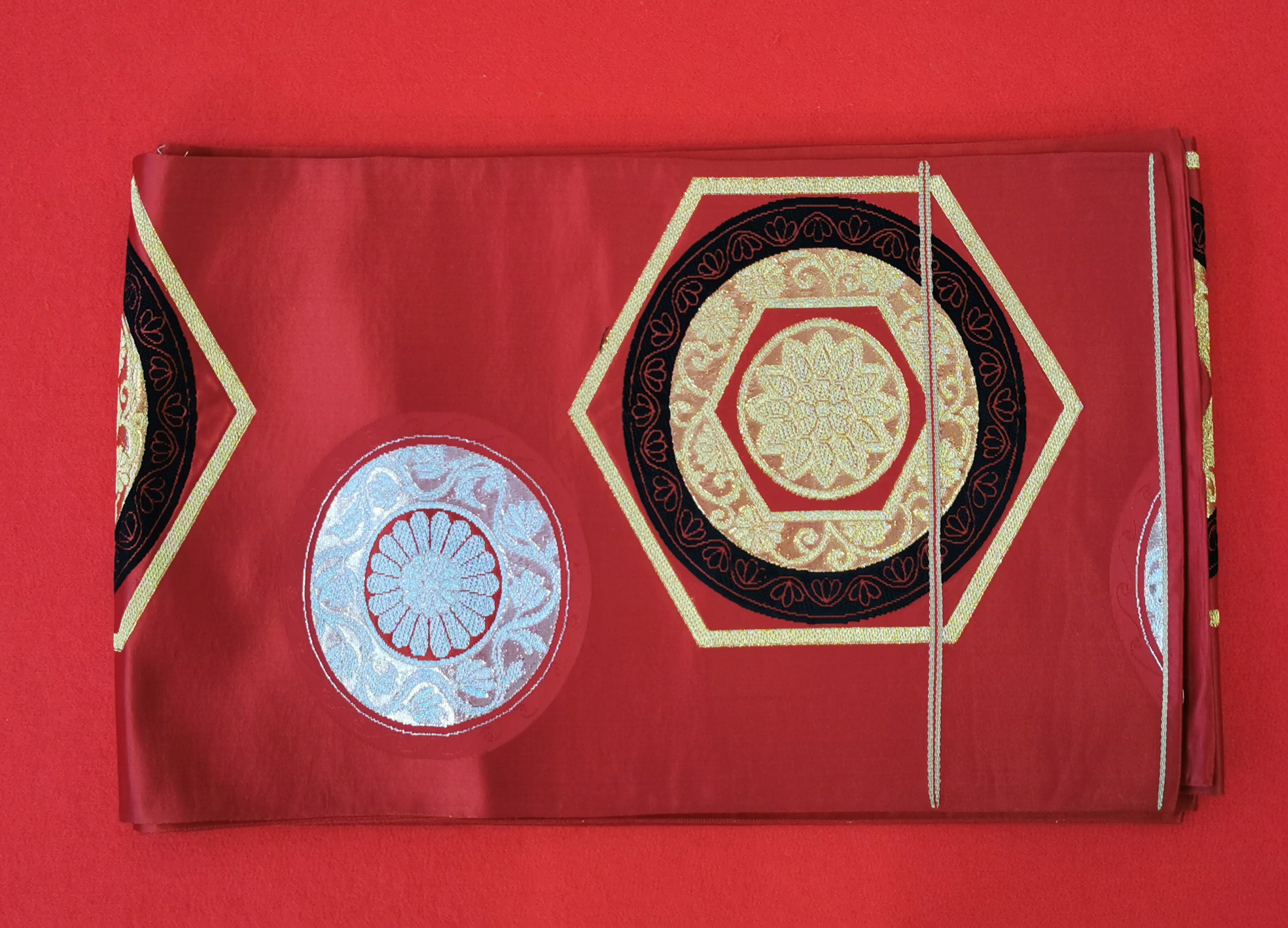 袋帯 5枚まとめ売り 赤系 女性 中古品 和装 和装小物 リメイク 古布リメイク ハギレ 帯 和柄 和装帯◆toh194