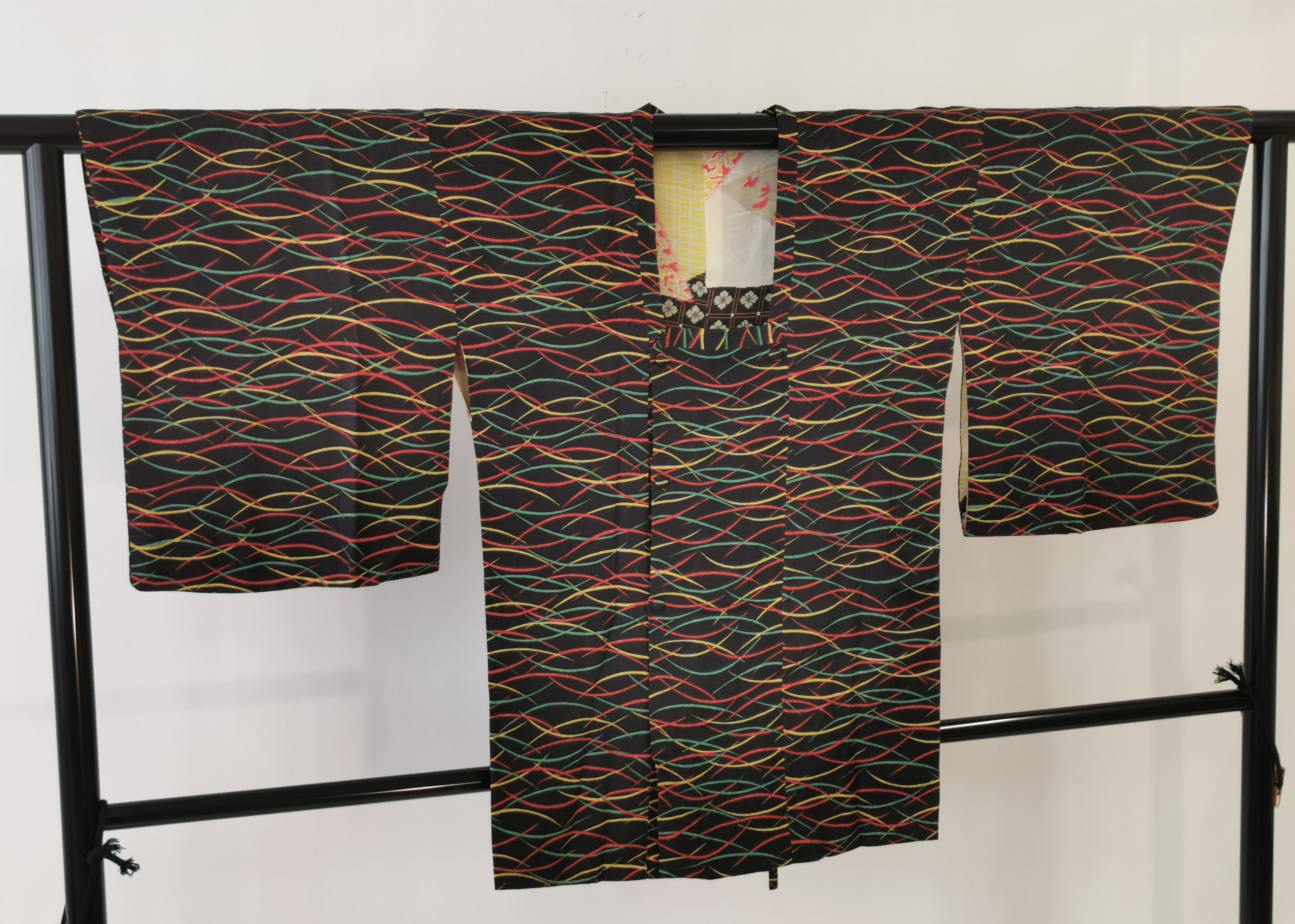 着物コート 羽織 かんたん着用 古着 和服◆twha145