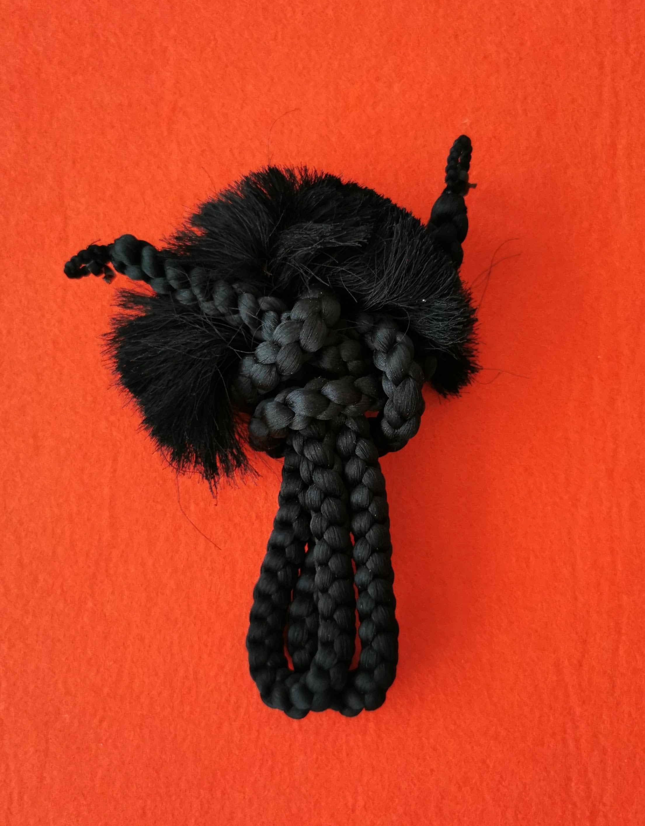 羽織紐 黒 男性用 中古品◆tmhh272