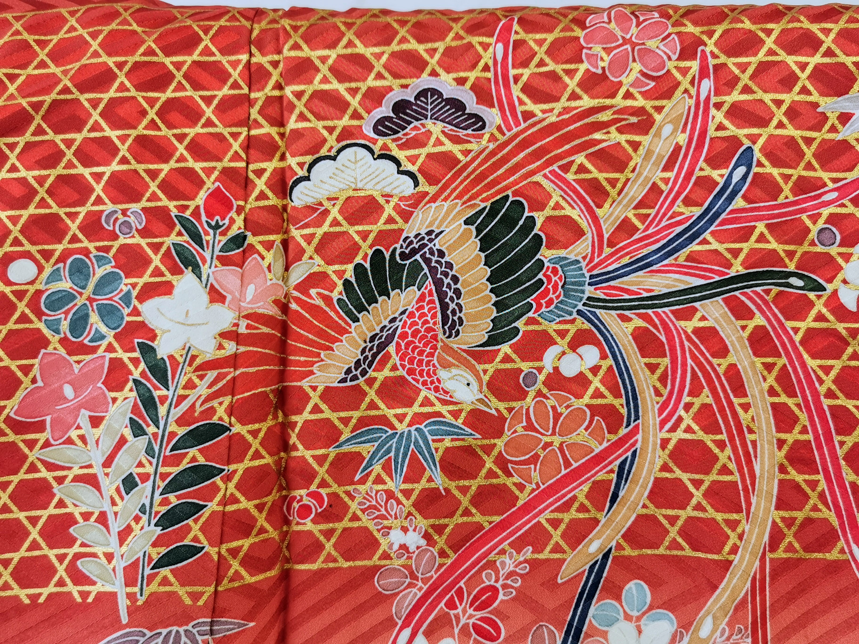 振袖 正絹 古着 結婚式 卒業式 成人式◆twf253