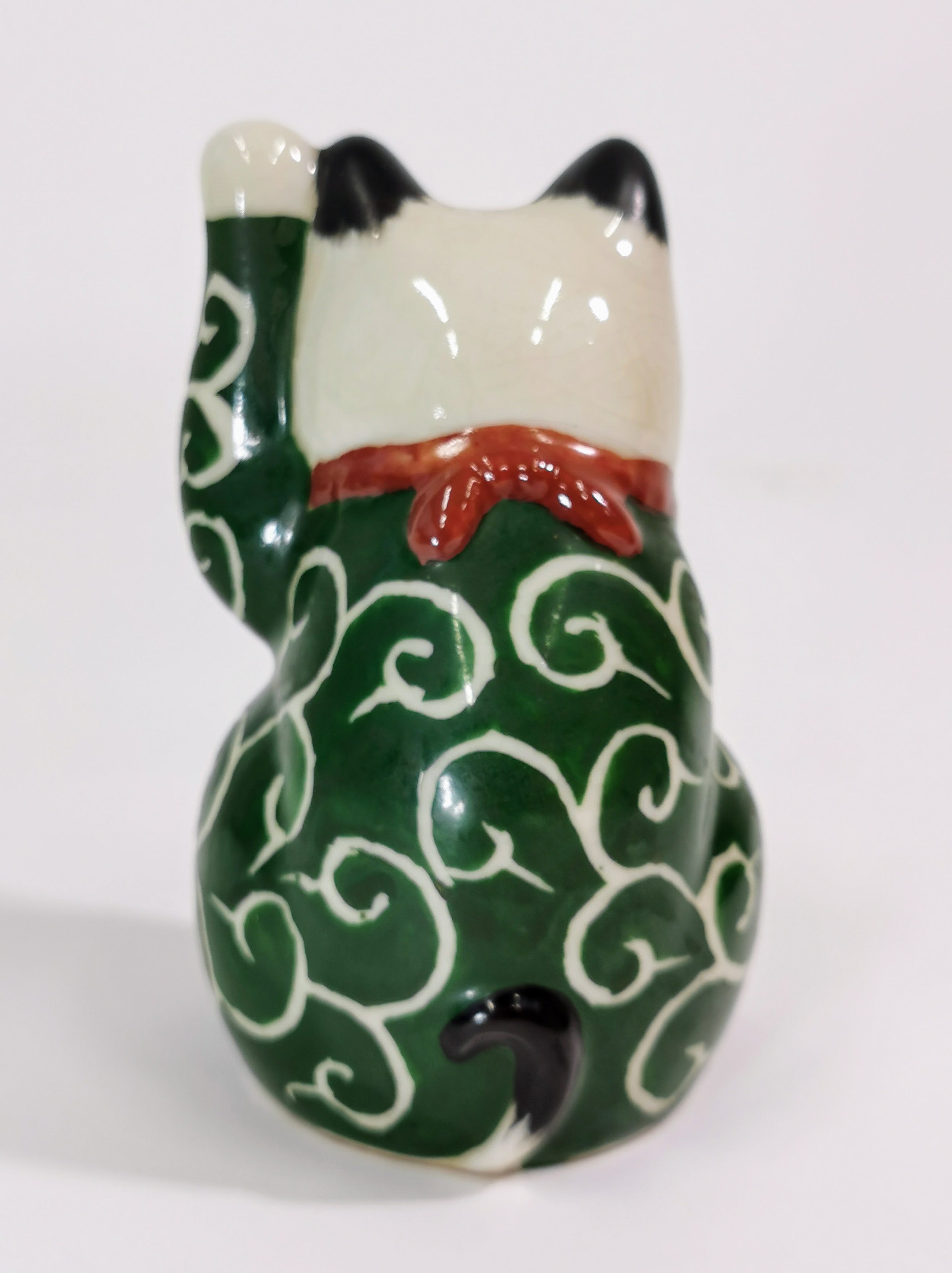 招き猫 招福 縁起物 厄除け 置物 中古品◆tkm286