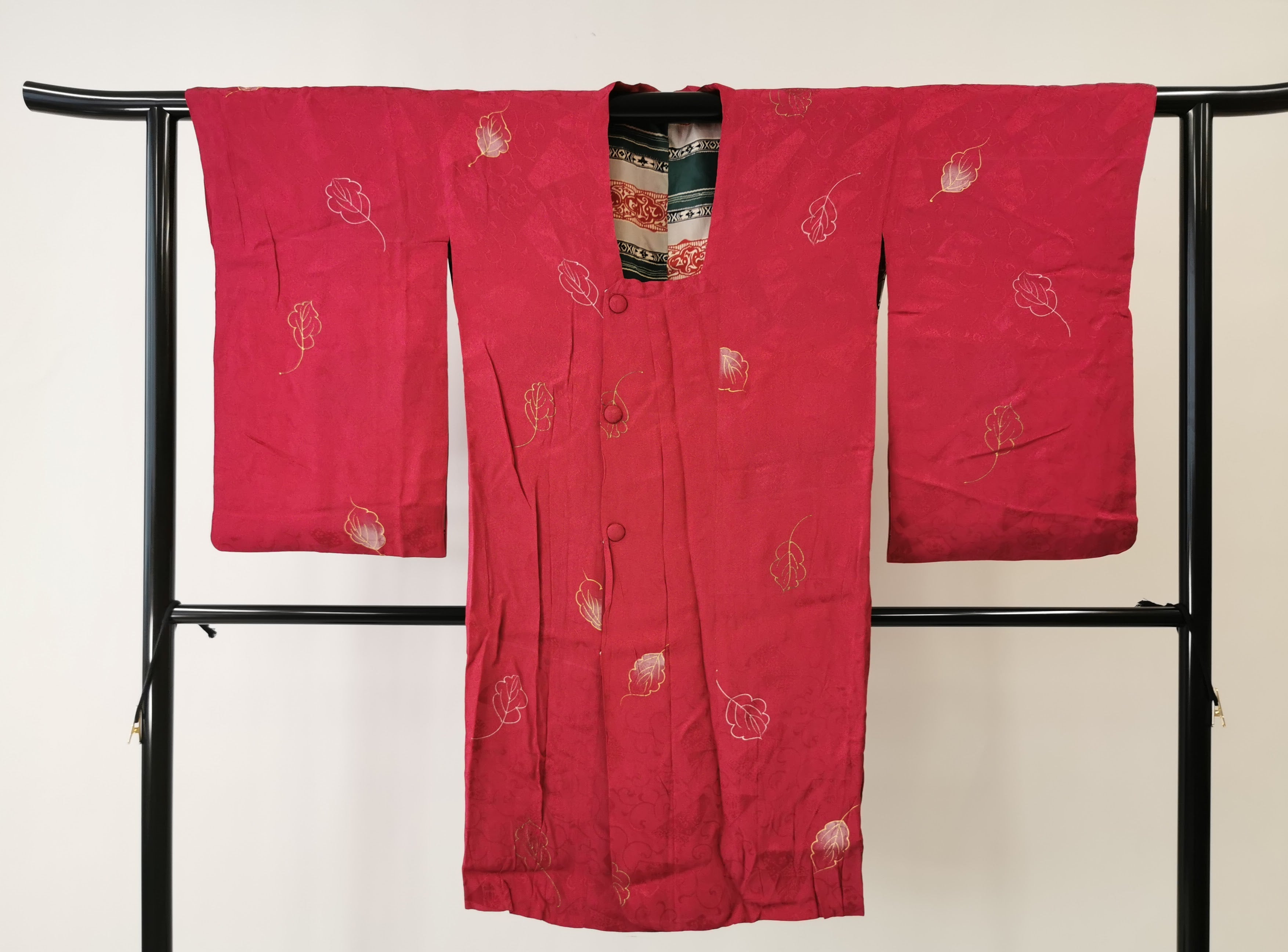 着物コート 羽織 かんたん着用 古着 和服◆twha125