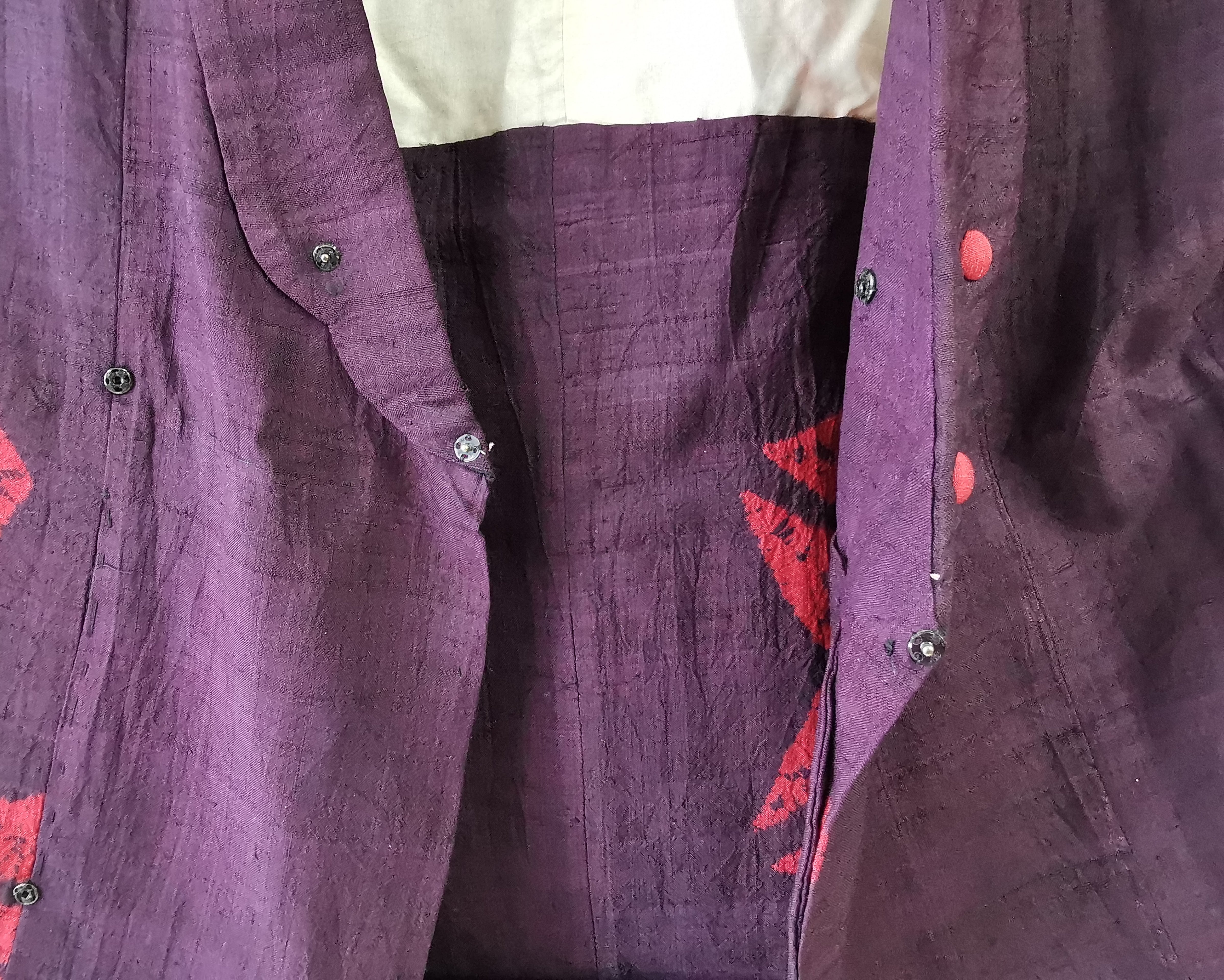 着物コート 羽織 かんたん着用 古着 和服◆twha124