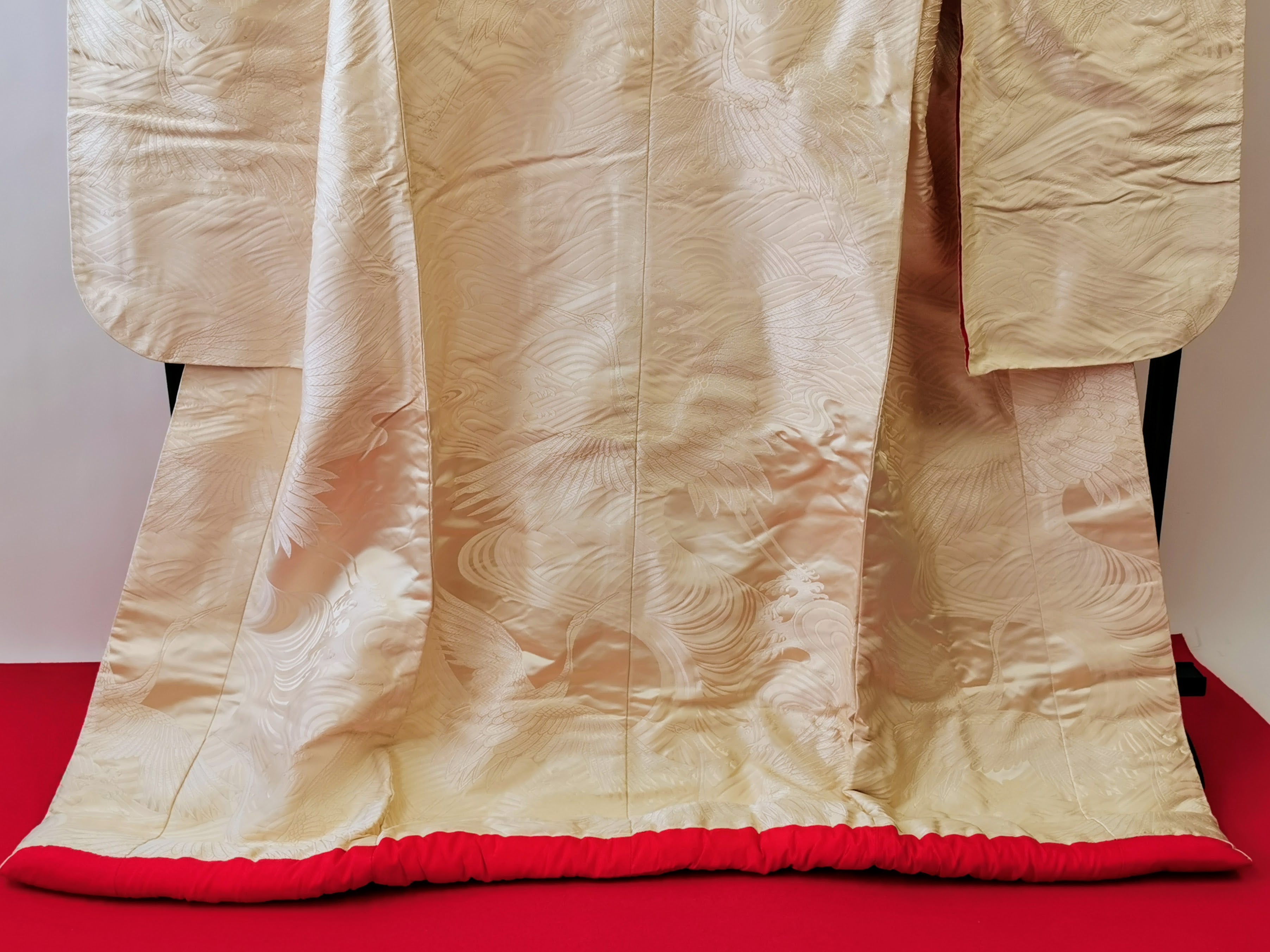 色打掛 花嫁衣装 豪華 逸品 刺繍 婚礼 結婚式 ウエディング 古着◆twu236