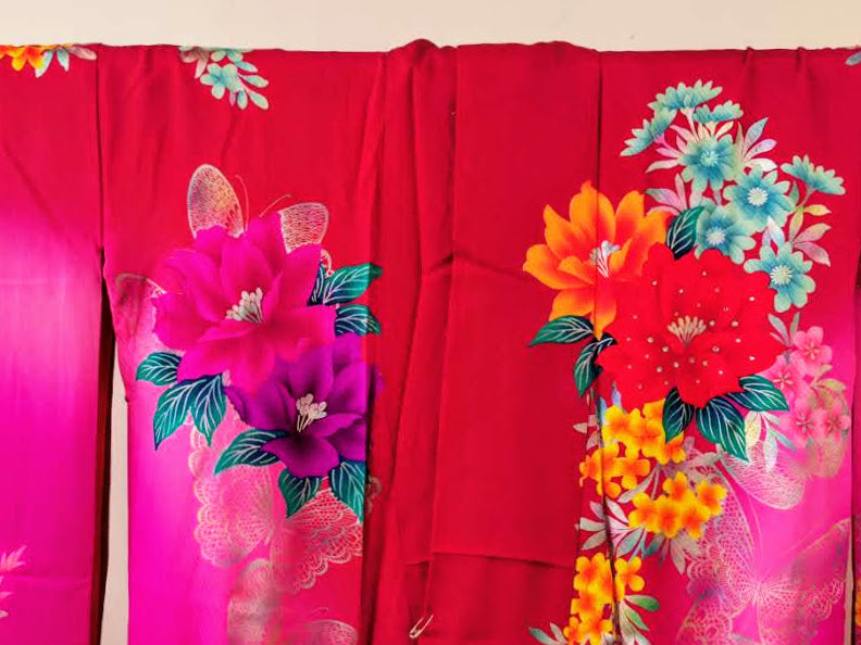 引き振袖 お引きずり 花嫁衣装 結婚式 豪華 金箔 刺繍 婚礼 ウエディング古着◆twff224