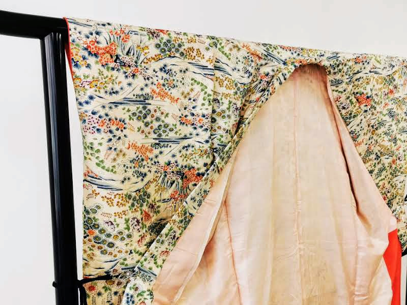 ♦KJ018 Women's kimono used Japanese clothes