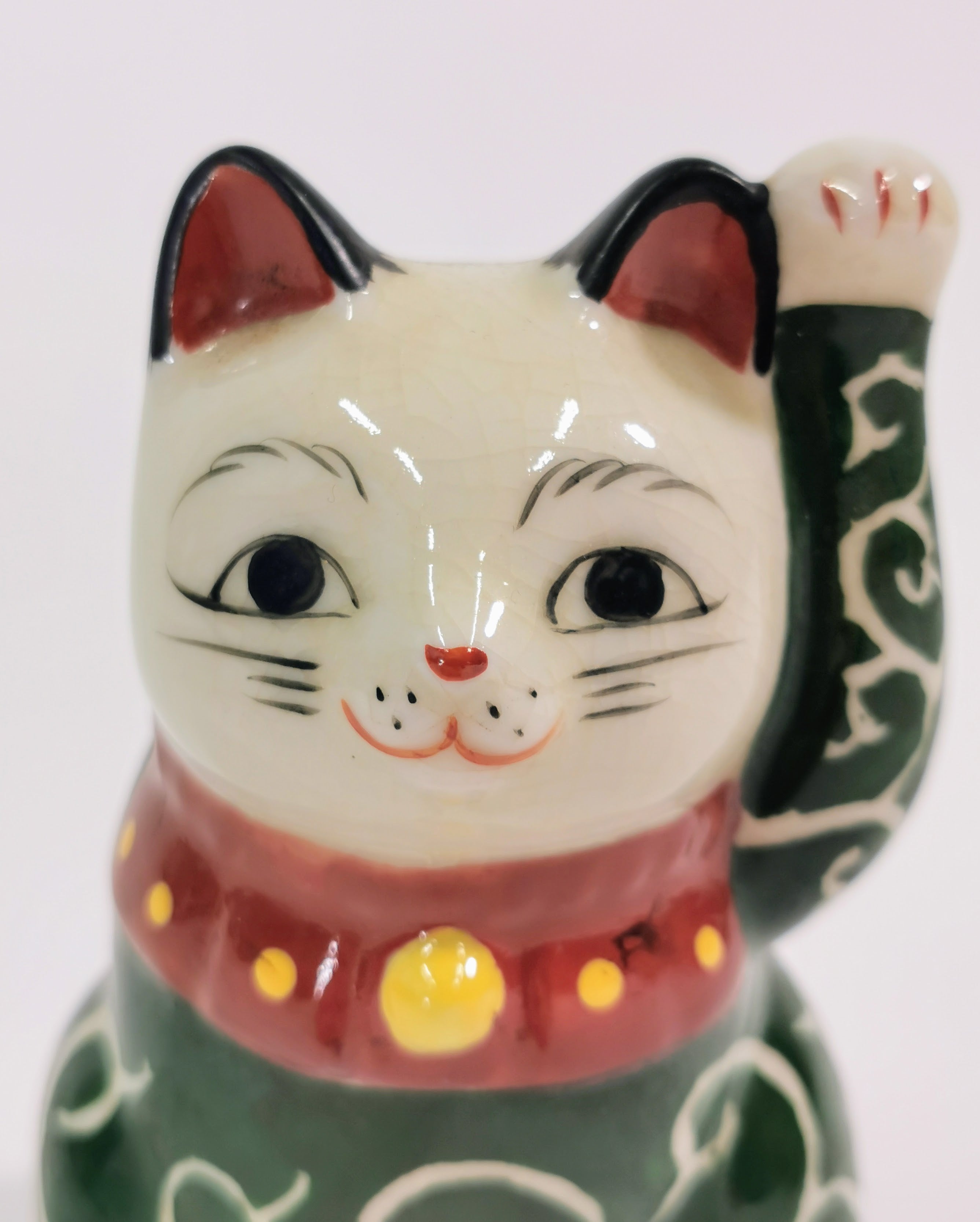 招き猫 招福 縁起物 厄除け 置物 中古品◆tkm286