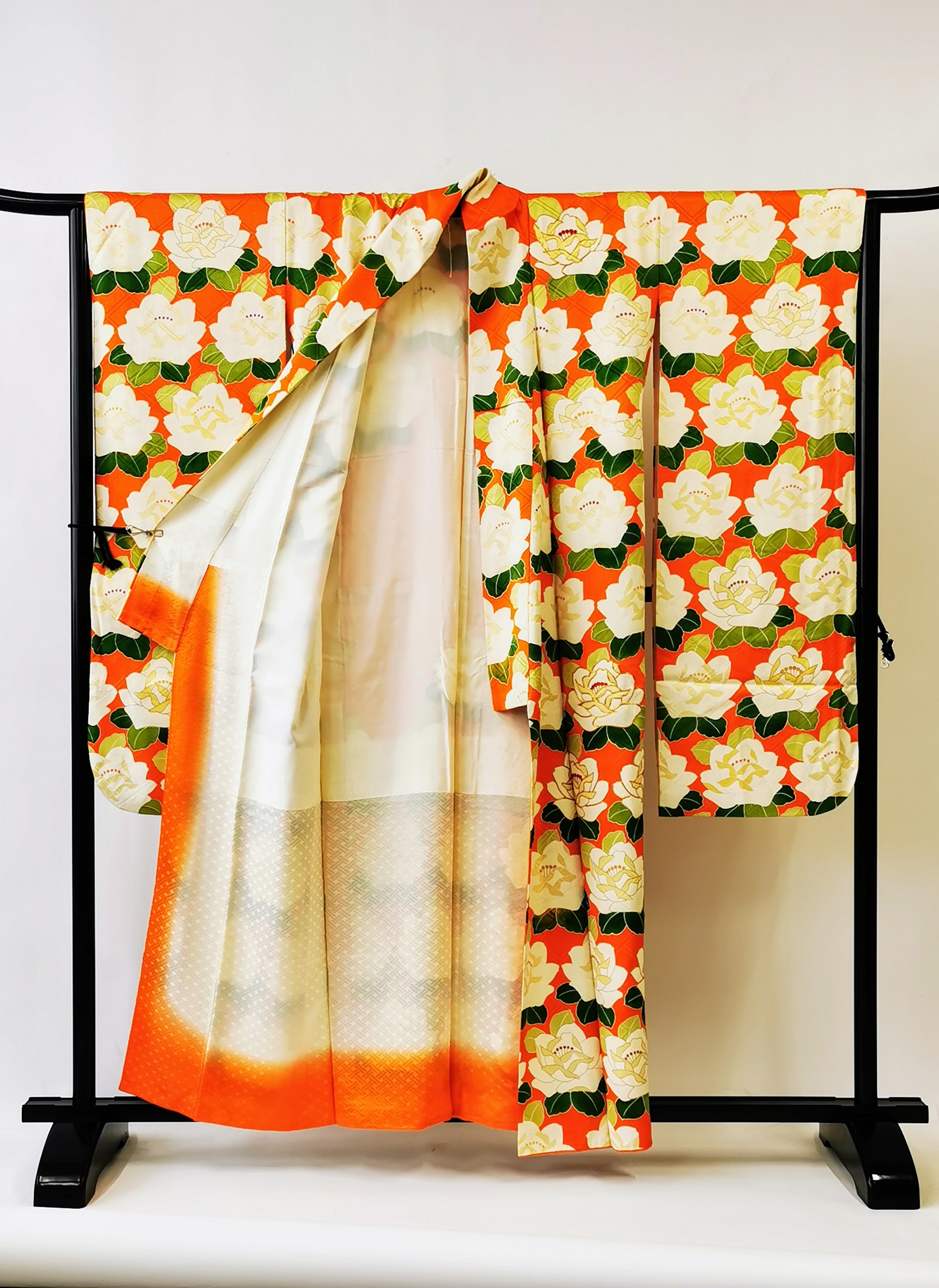 KJ058 Women's Furisode Used Japanese Clothes