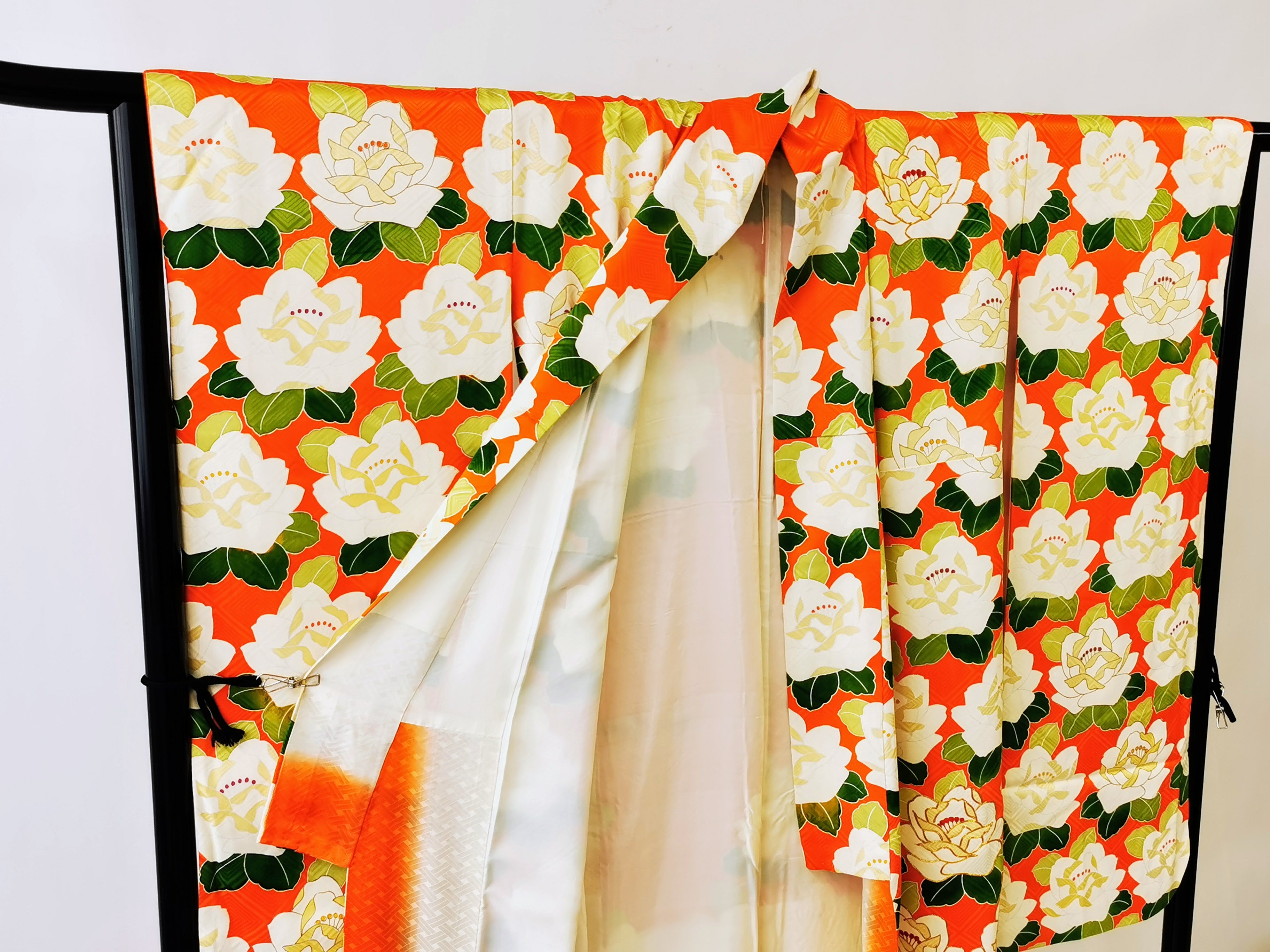 KJ058 Women's Furisode Used Japanese Clothes