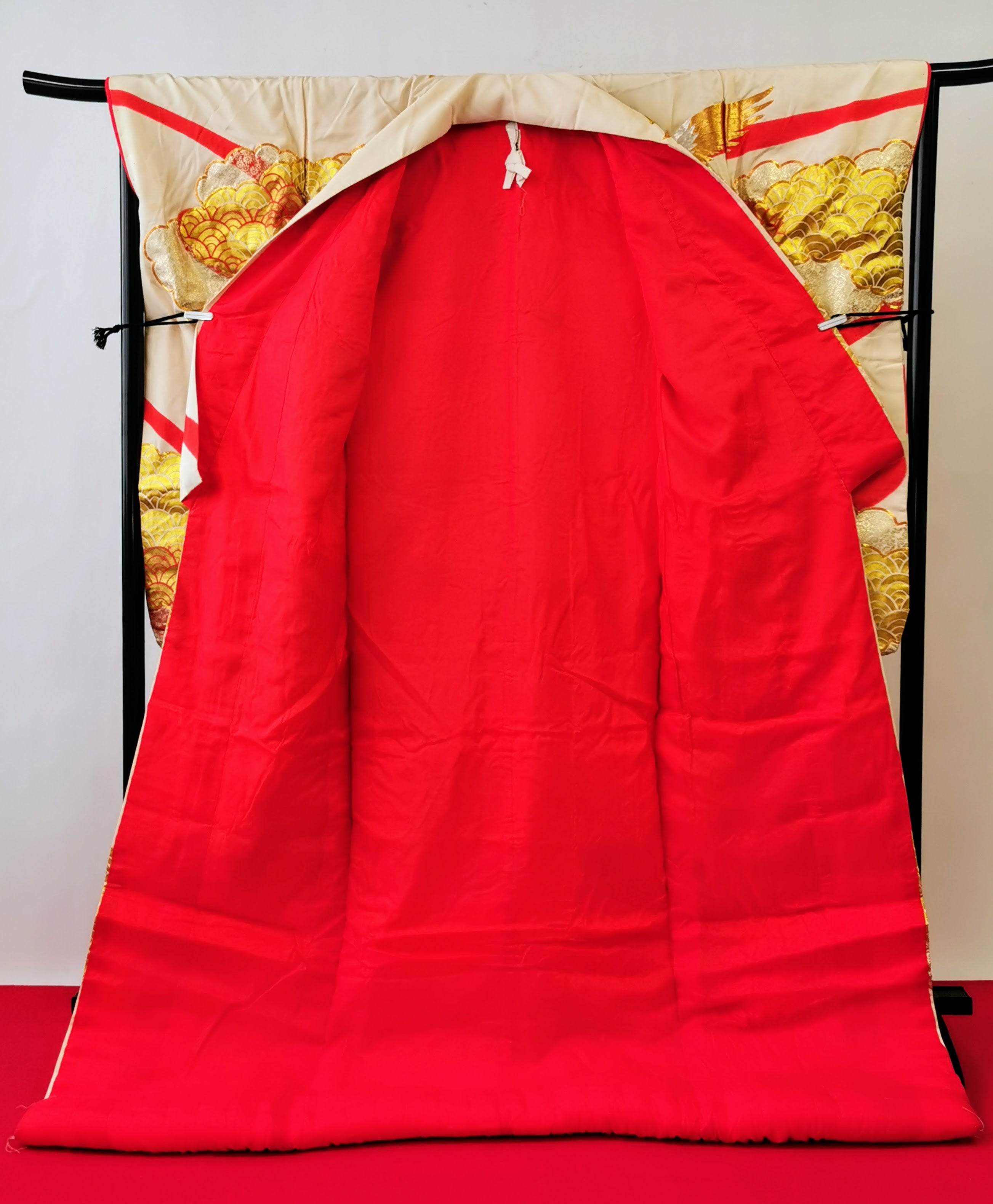 色打掛 豪華 金銀箔 花嫁衣装 刺繍 婚礼 結婚式 ウエディング 古着 ◆twu219