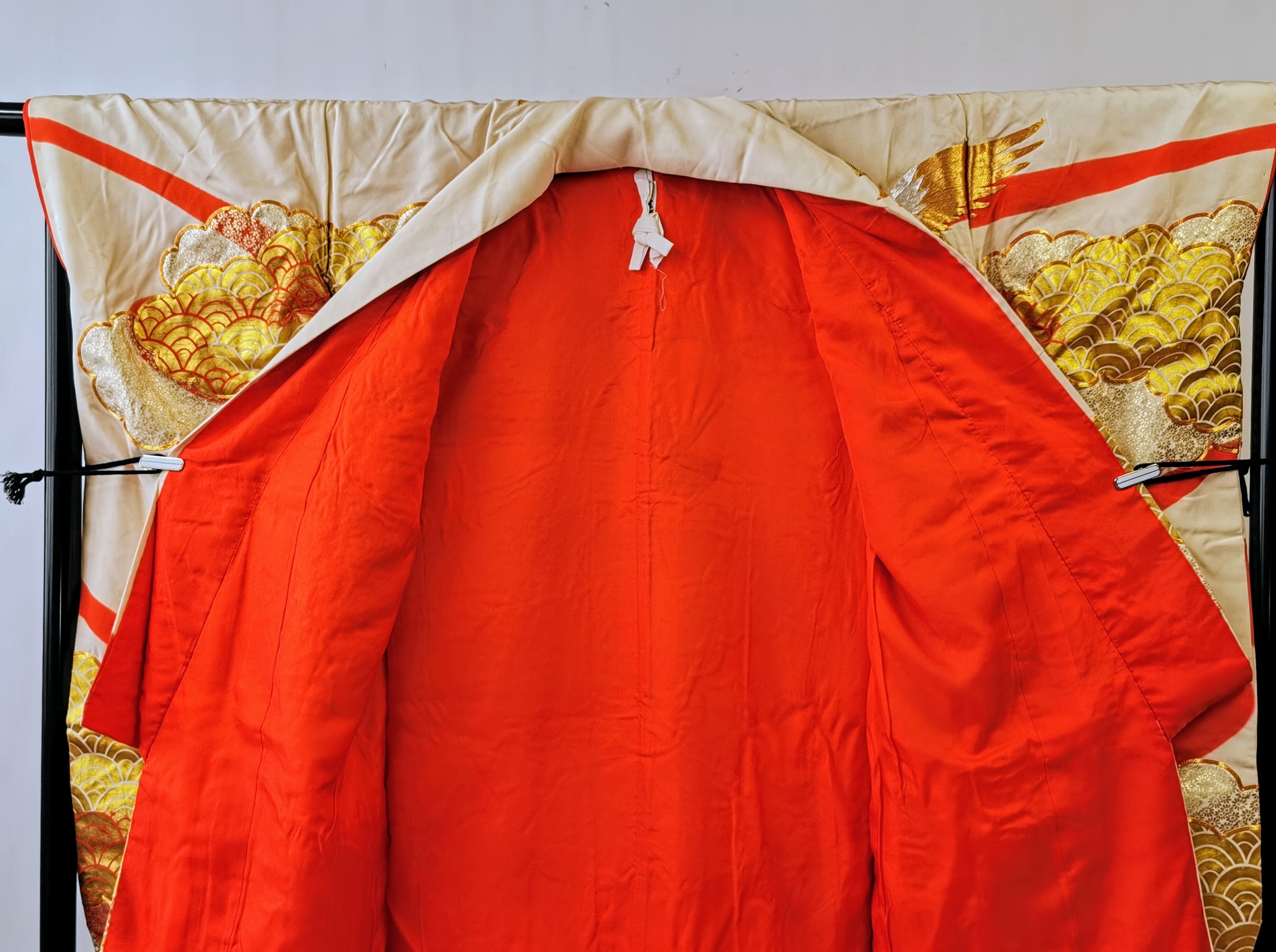 色打掛 豪華 金銀箔 花嫁衣装 刺繍 婚礼 結婚式 ウエディング 古着 ◆twu219